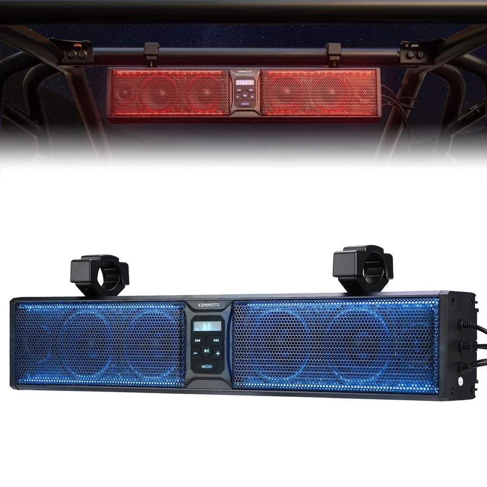 KEMIMOTO Soundbar Bluetooth 26 Pollici RGB per RZR Impermeabile