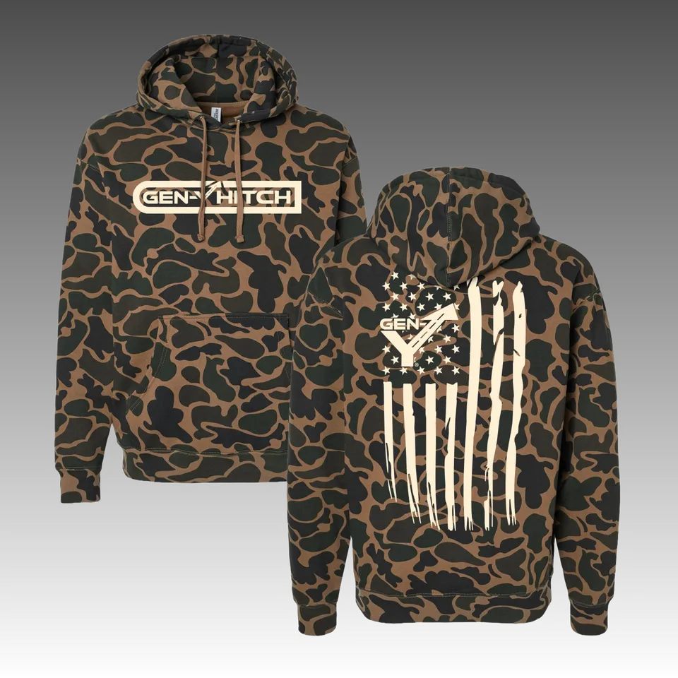 GEN-Y Camo felpa cappuccio Duck Camo L cotone pesante