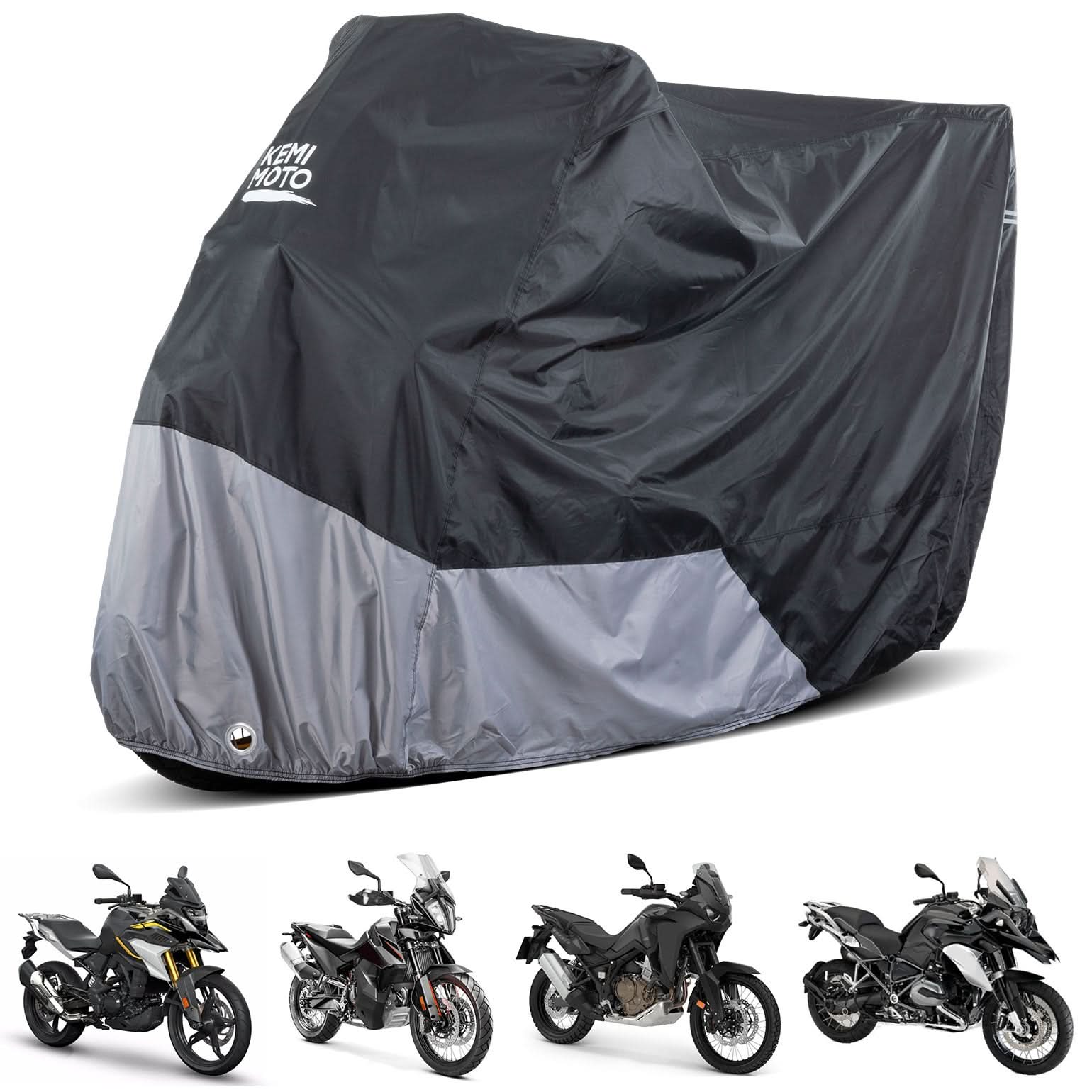KEMIMOTO Adventure telo moto impermeabile XL antivento