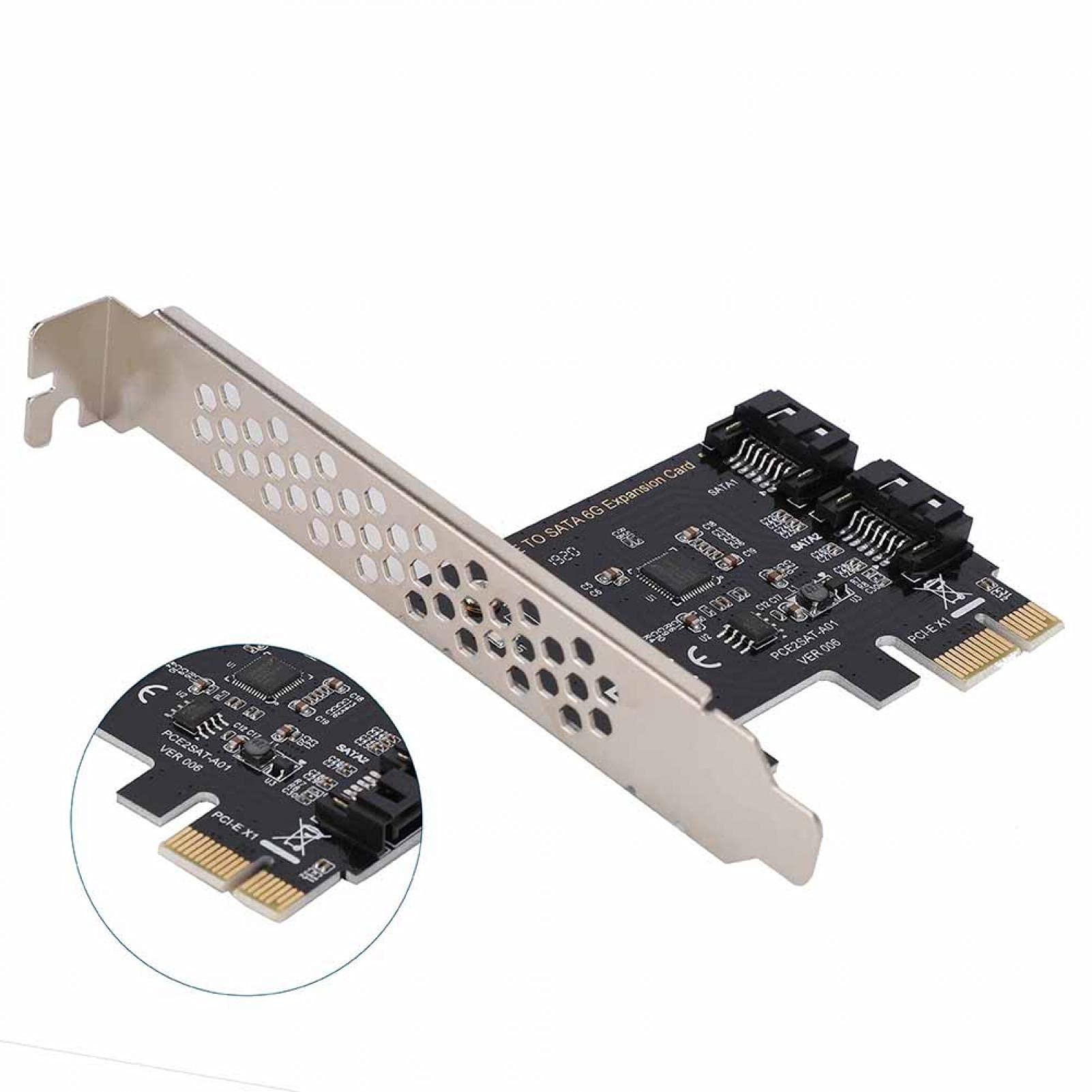 Kuuleyn Scheda PCIe SATA 6Gbps 4 Porte Hot-Plug