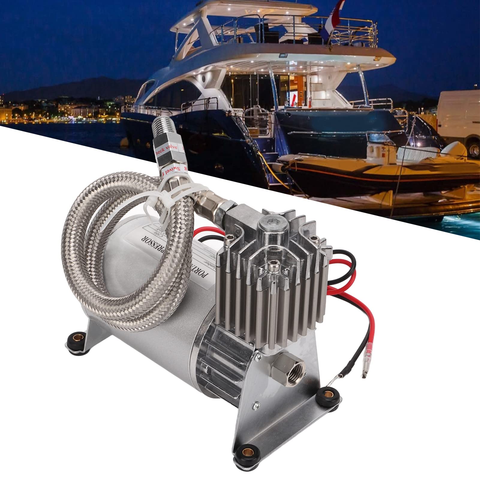 AOWINHIT compressore aria portatile 12V 150PSI 20A metallo