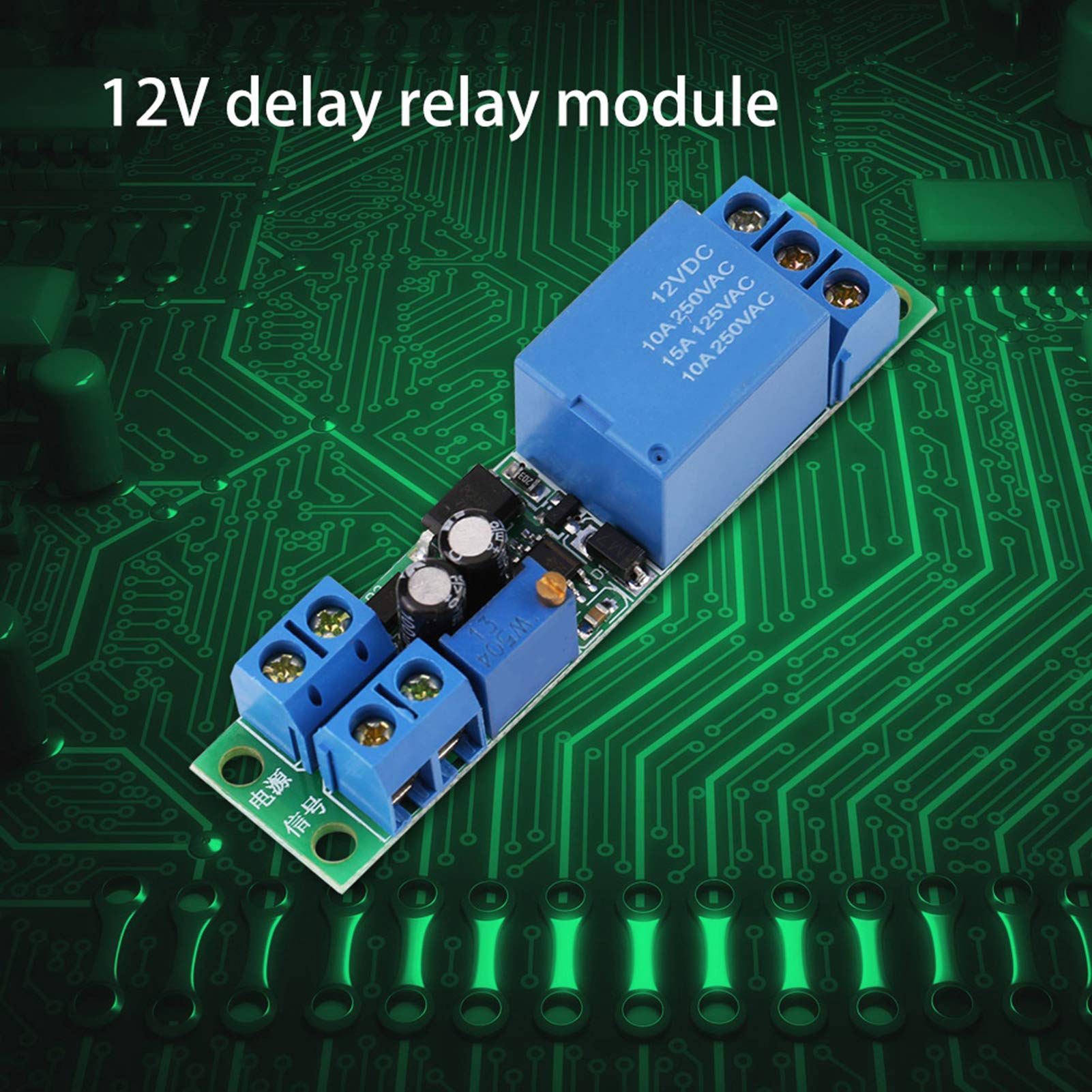 Kuuleyn modulo rele ritardo 12V 0-25 secondi trigger