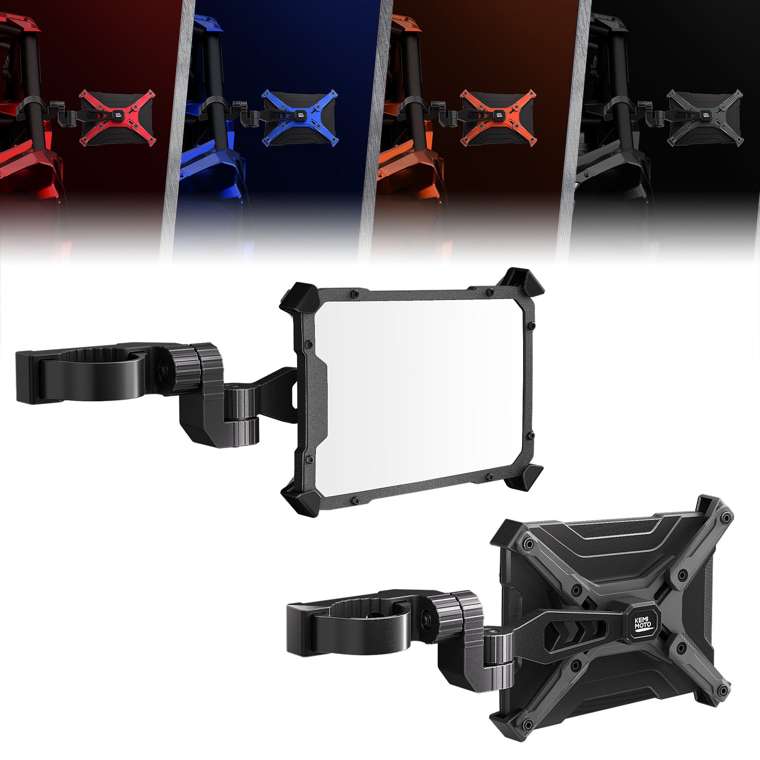 KEMIMOTO X specchietti UTV alluminio coppia neri
