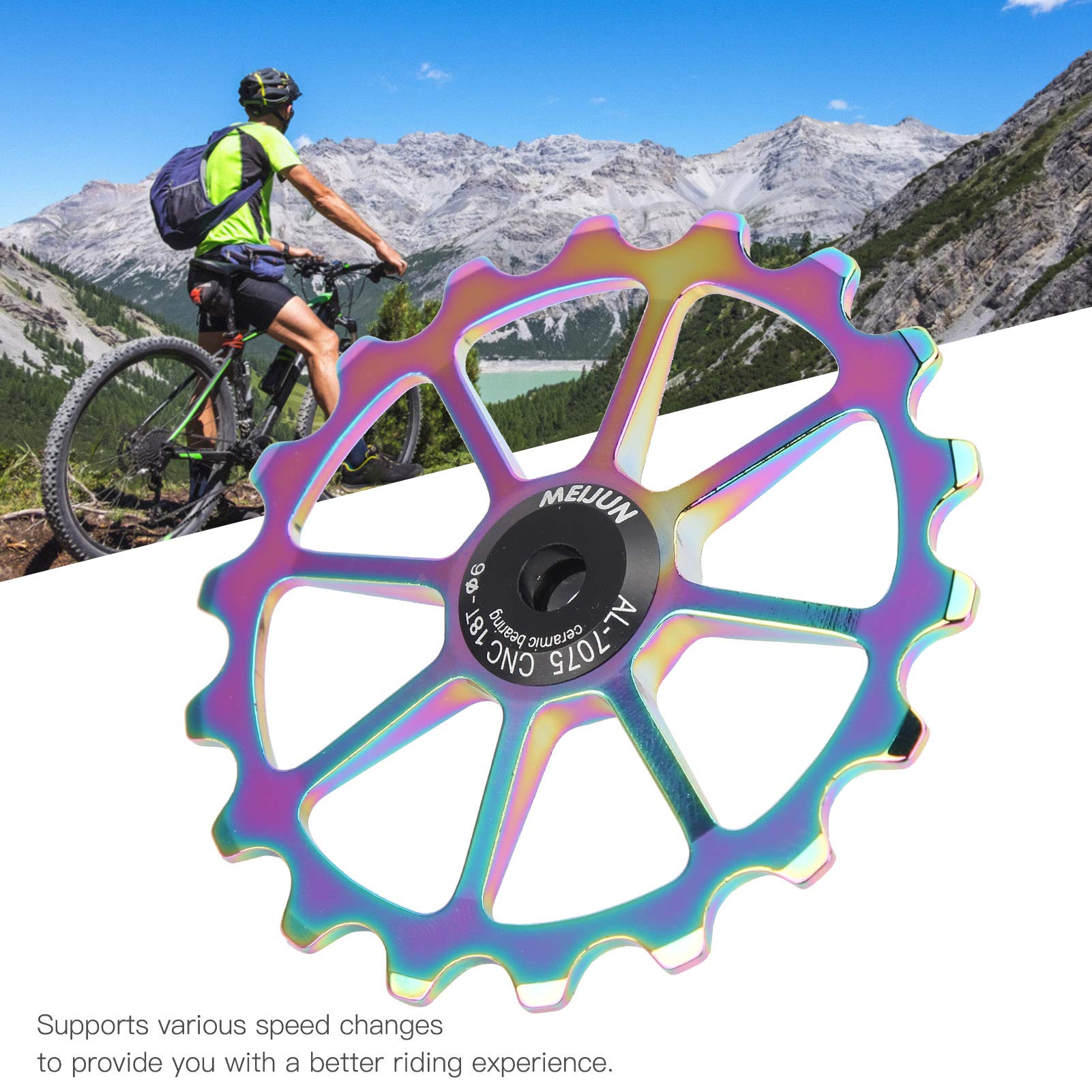 Kuuleyn Puleggia Deragliatore 18T Multicolore Ceramica