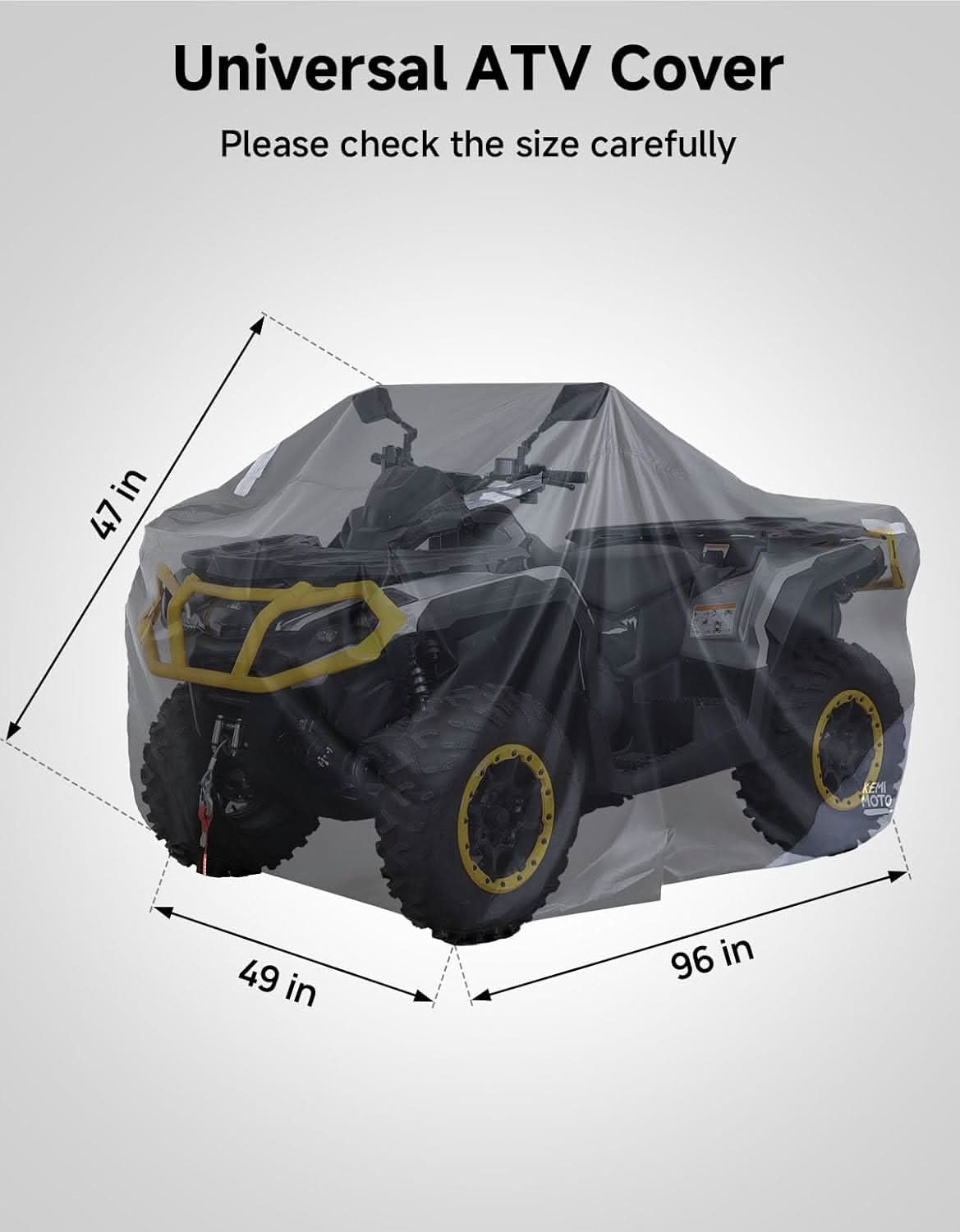 KEMIMOTO Universal Telo Copri Quad ATV 244 cm Impermeabile