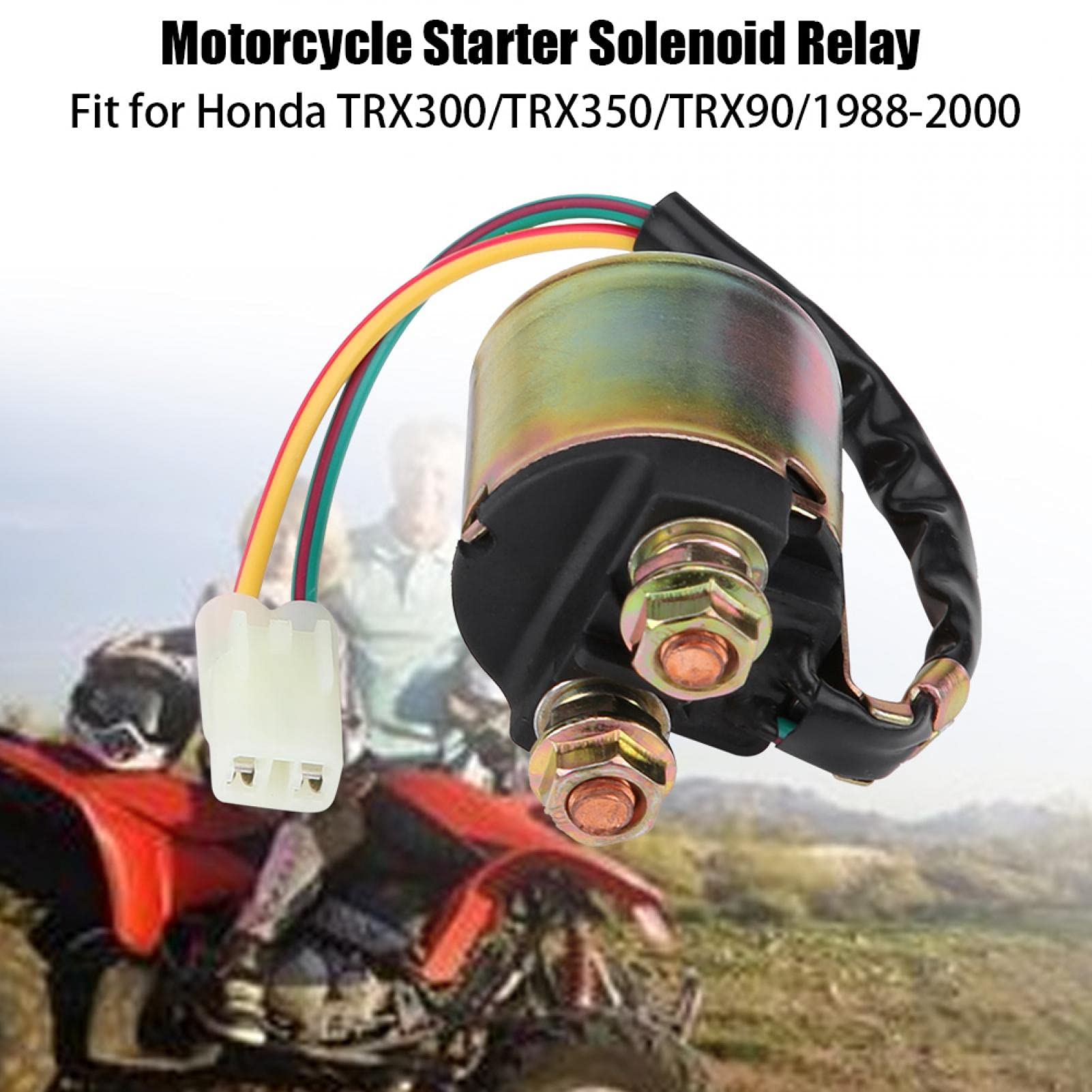 Kuuleyn relè avviamento moto TRX300 TRX350 TRX90 solenoide nero