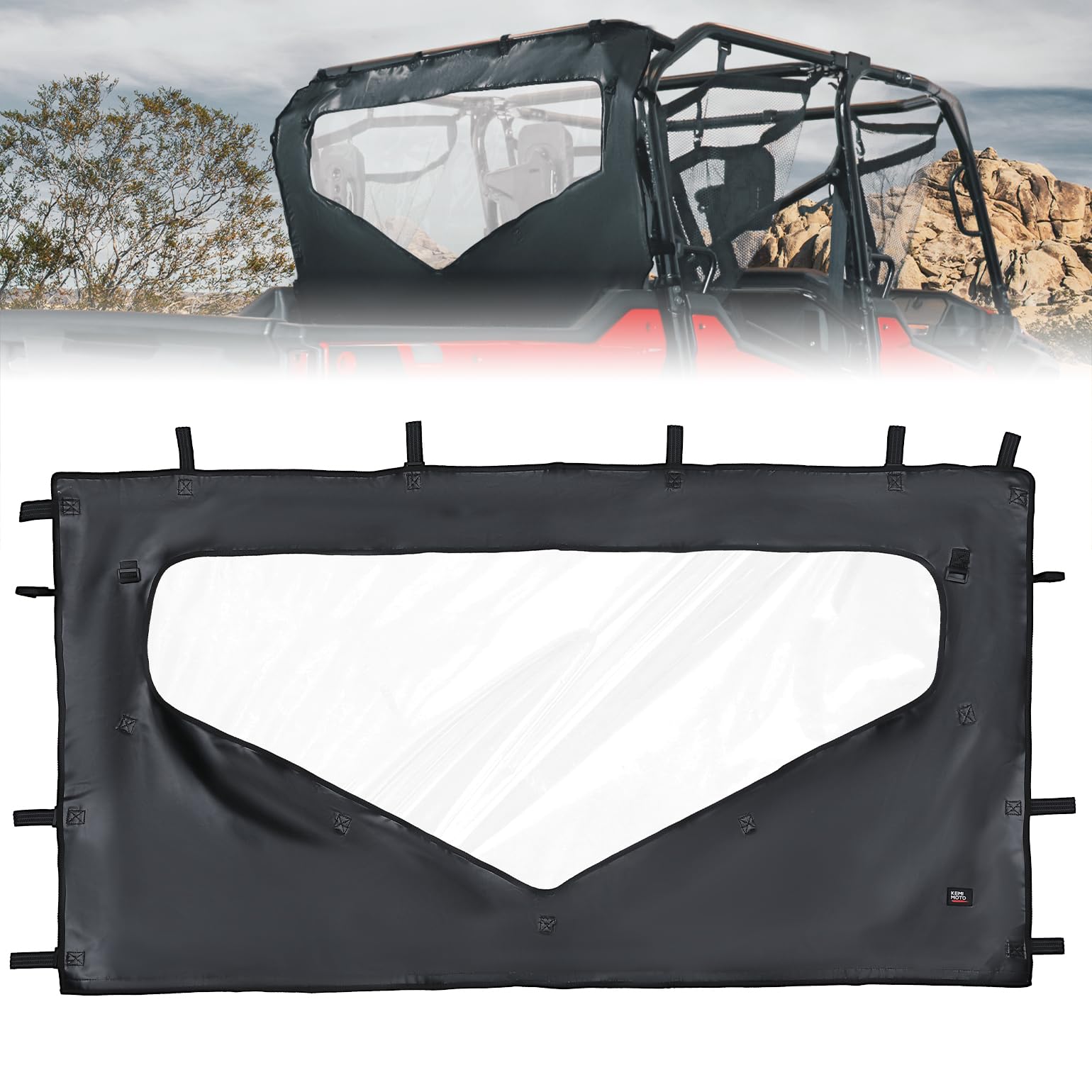 KEMIMOTO Pioneer 1000-6 Lunotto Posteriore Morbido Avvolgibile