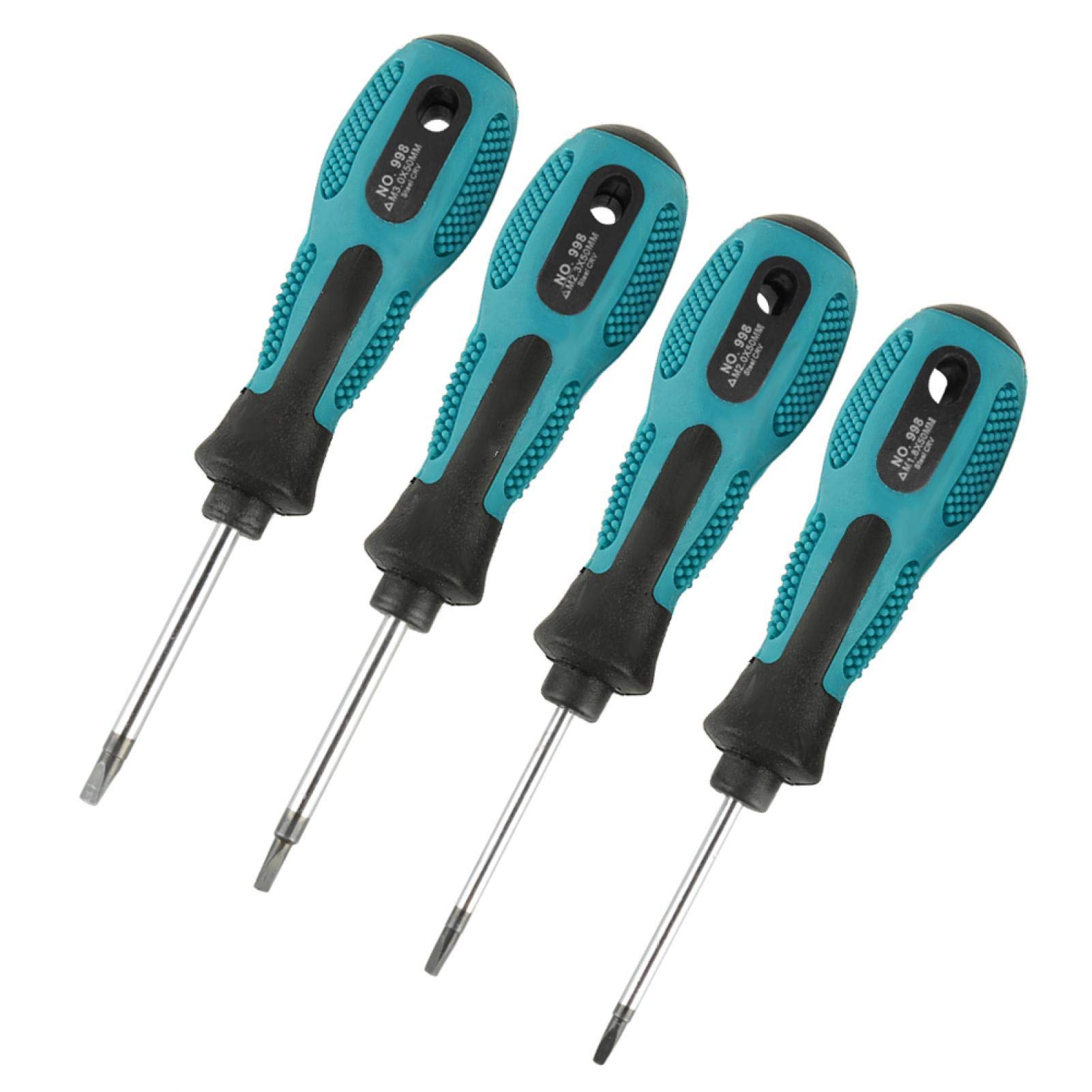 Kuuleyn Set 4 cacciaviti triangolari magnetici 1,8-3 mm