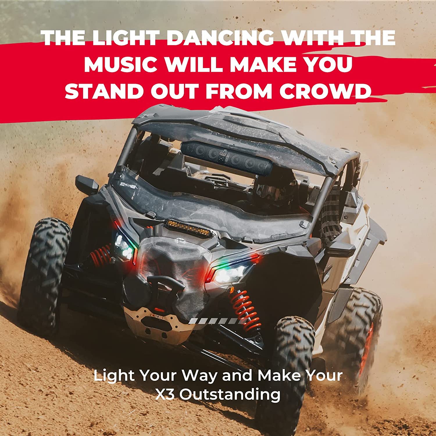 Kemimoto Luci Fang RGB Maverick X3 con APP Telecomando
