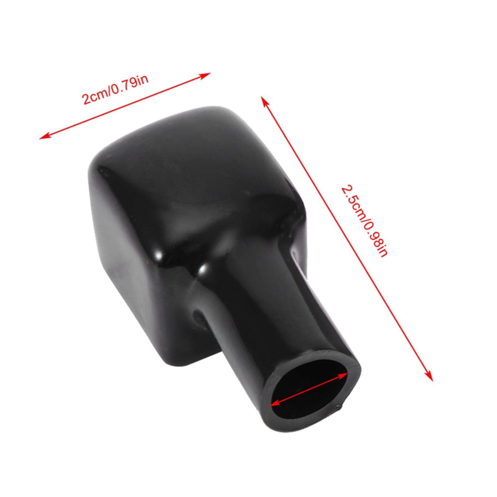 Kuuleyn Copriterminali Batteria 2 Pezzi rosso nero isolanti