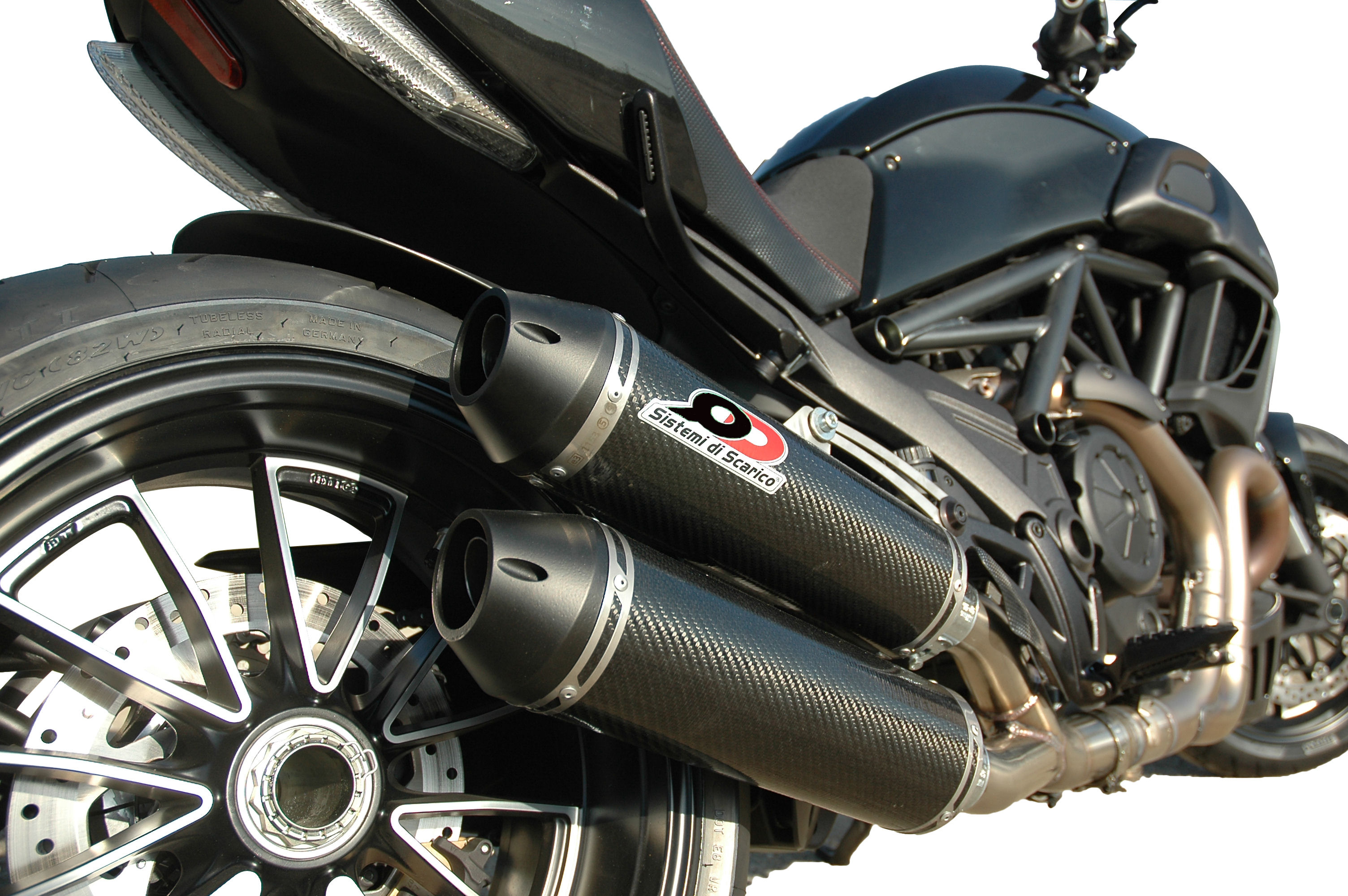 QD Exhaust Specials Diavel 1200 scarico double titanio