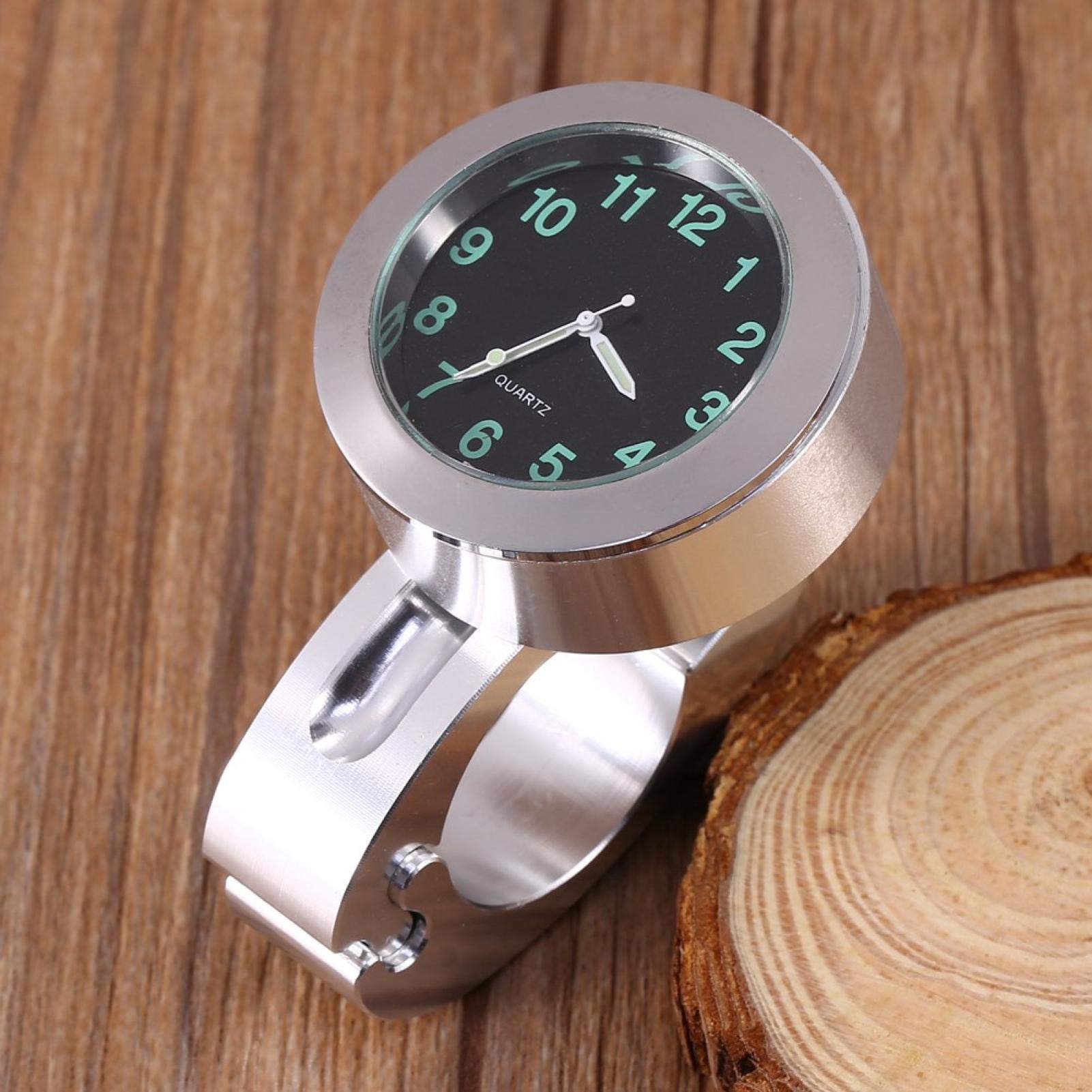 Kuuleyn Orologio da Manubrio Moto Argento Impermeabile