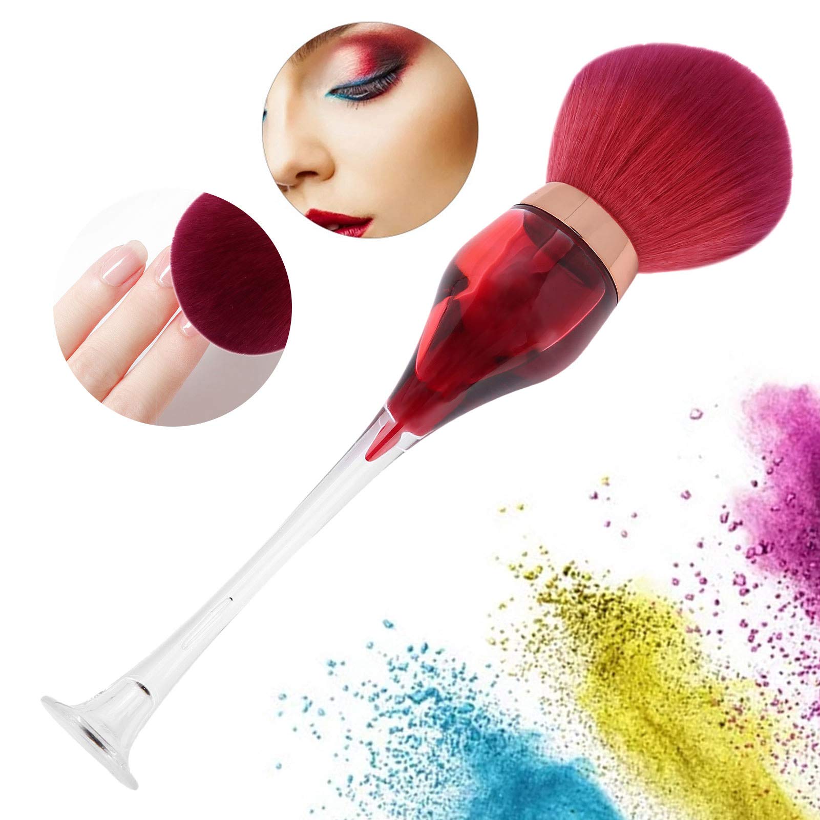 Kuuleyn Pennello Rosso Cipria Nail Art Sintetico