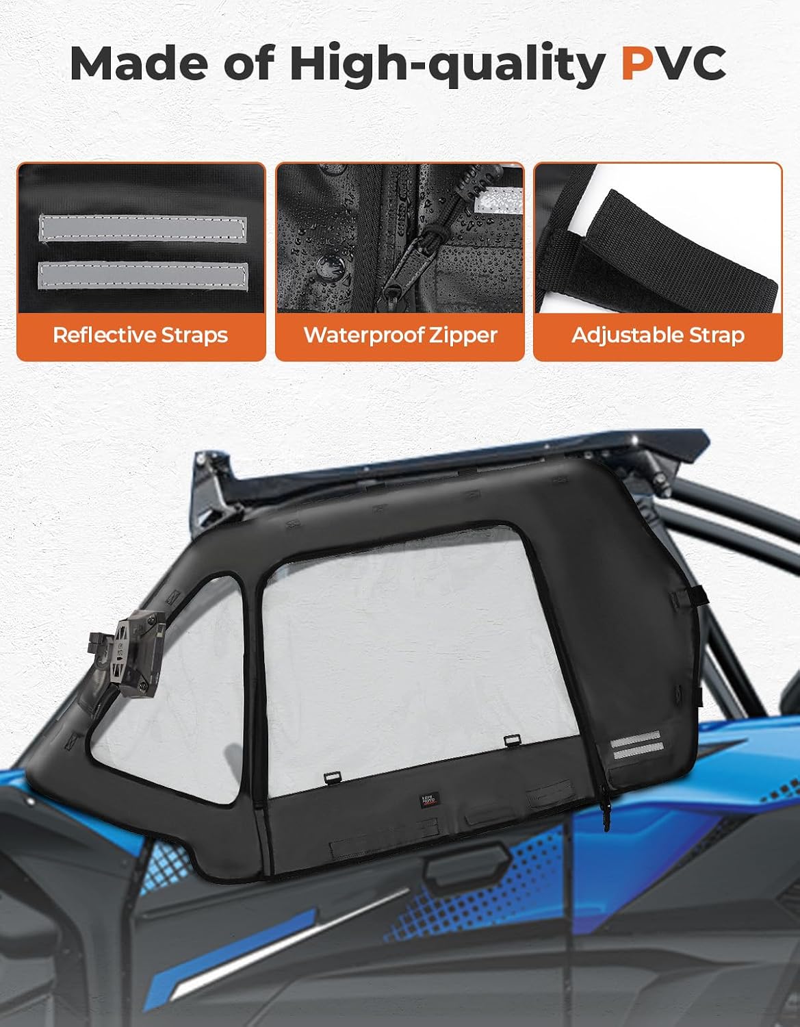 KEMIMOTO Porte Superiori Trasparenti Teryx KRX 1000