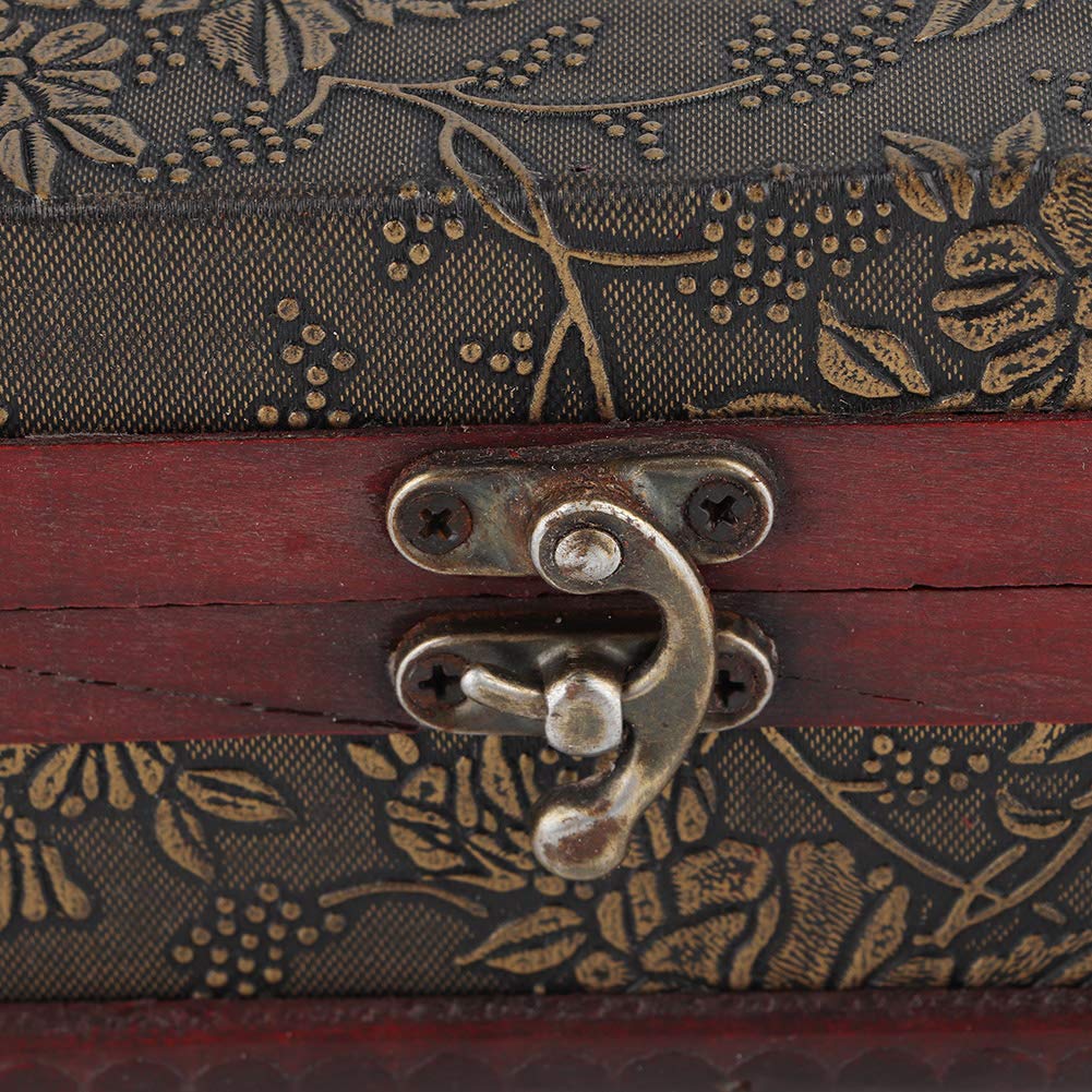 Kuuleyn Scatola Gioielli Legno Vintage con Chiusura Lega