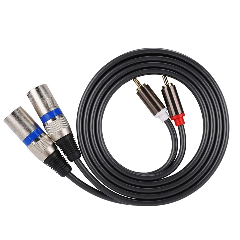 Kuuleyn Cavo RCA Maschio a XLR 1,5 m Adattatore Audio Rame