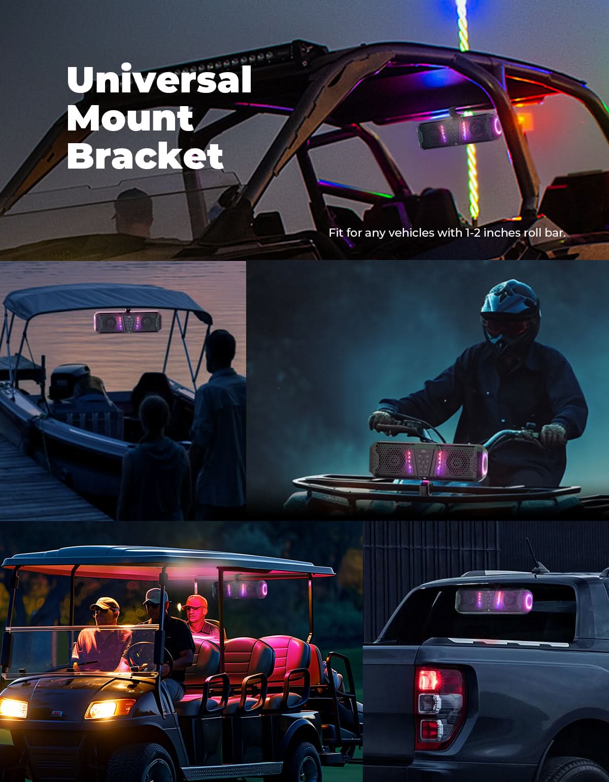KEMIMOTO Midnight 40 Gen1.5 soundbar Bluetooth 16" RGB
