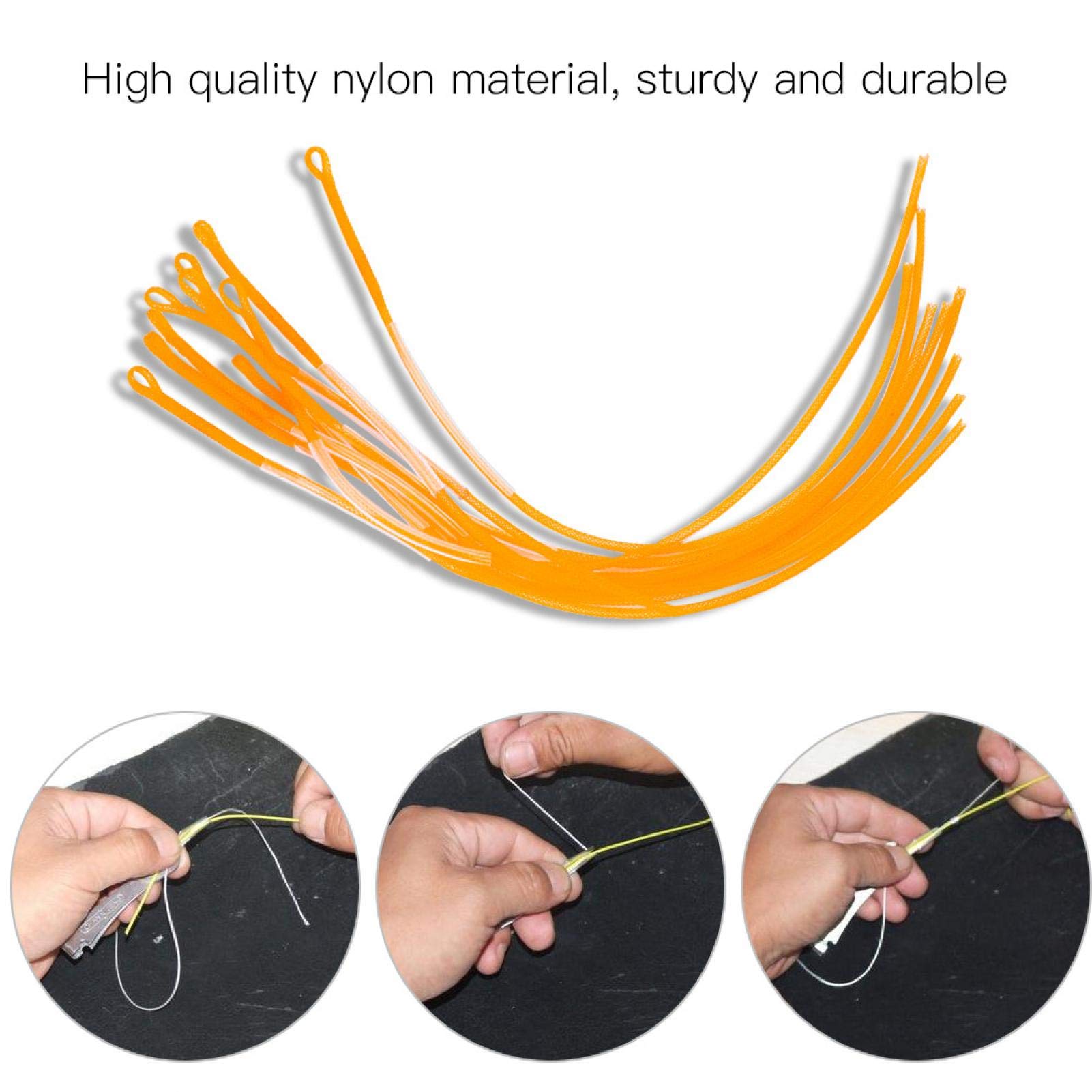 Kuuleyn connettori pesca a mosca 10 pezzi giallo 30LB
