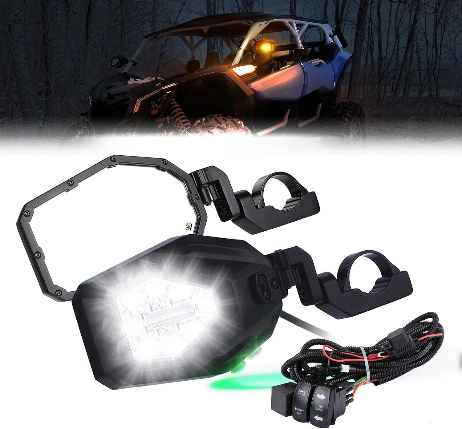 KEMIMOTO General XP 1000 specchietti UTV LED con freccia