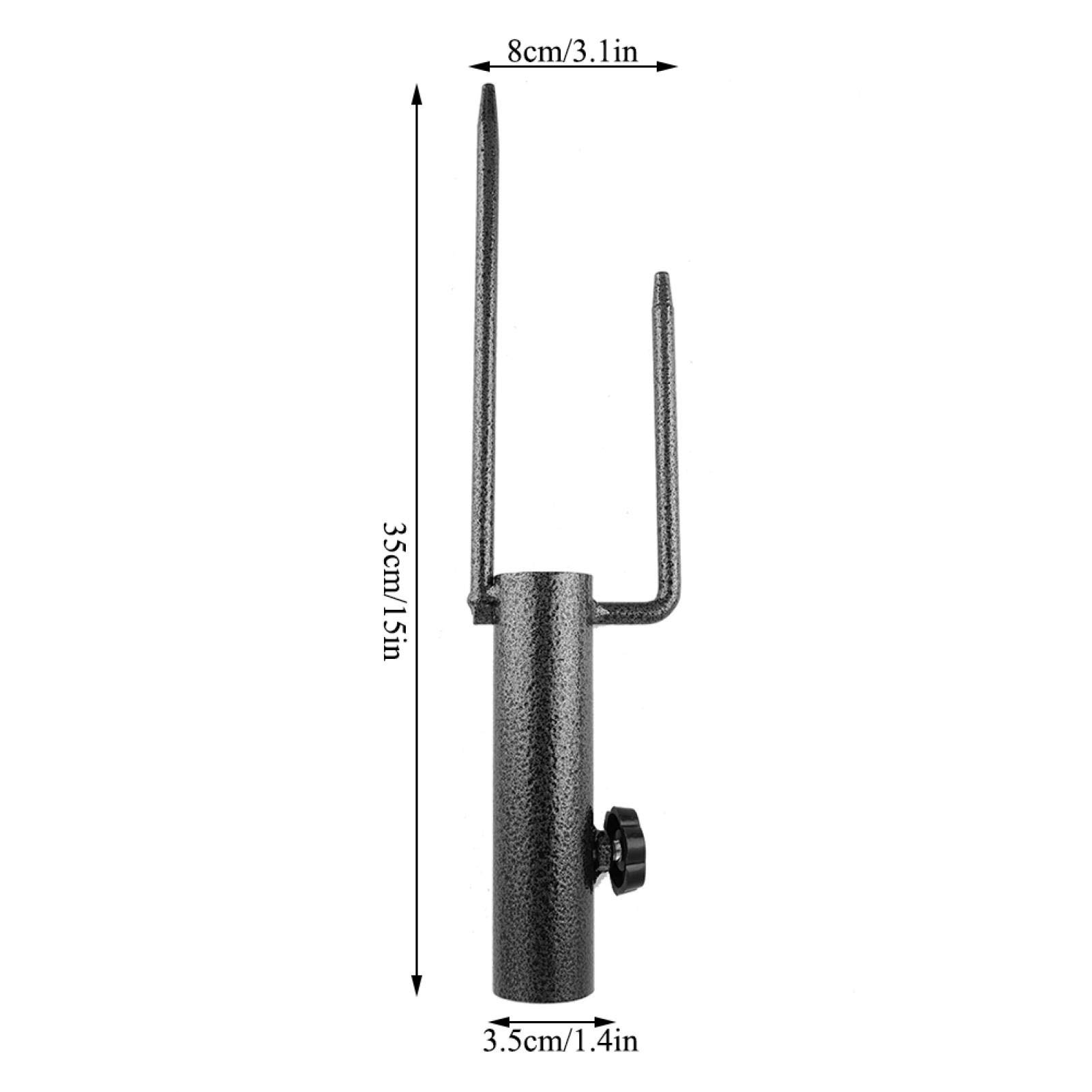 Kuuleyn base ombrellone ancoraggio sabbia acciaio 350 mm