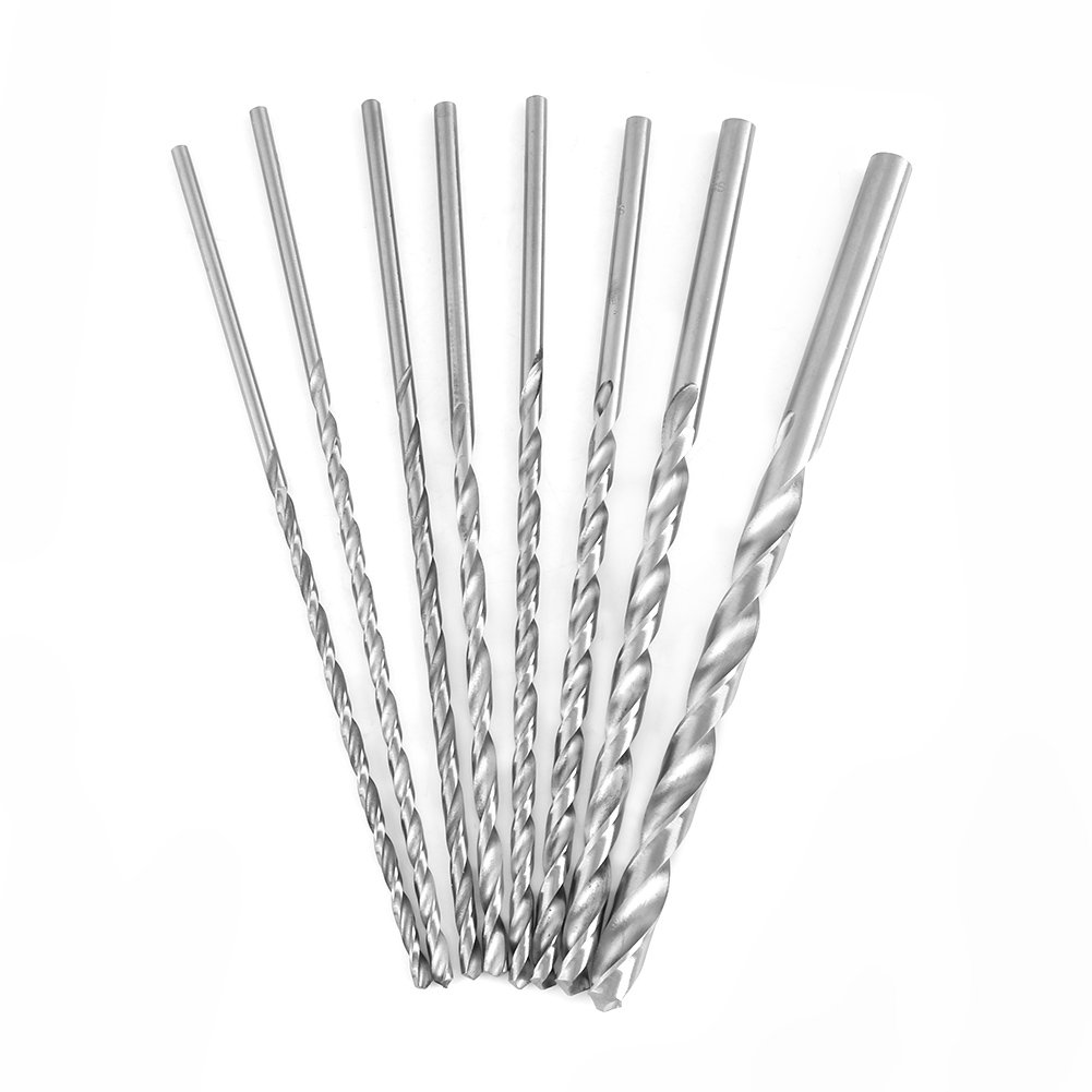 Kuuleyn set 8 punte elicoidali HSS 200 mm 4-10 mm legno