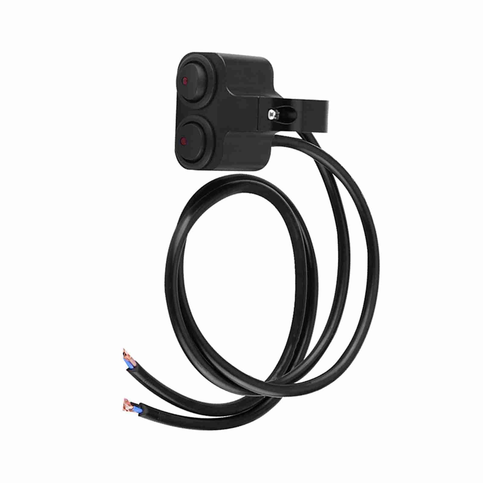 AOWINHIT 25 mm interruttore manubrio doppio con spia