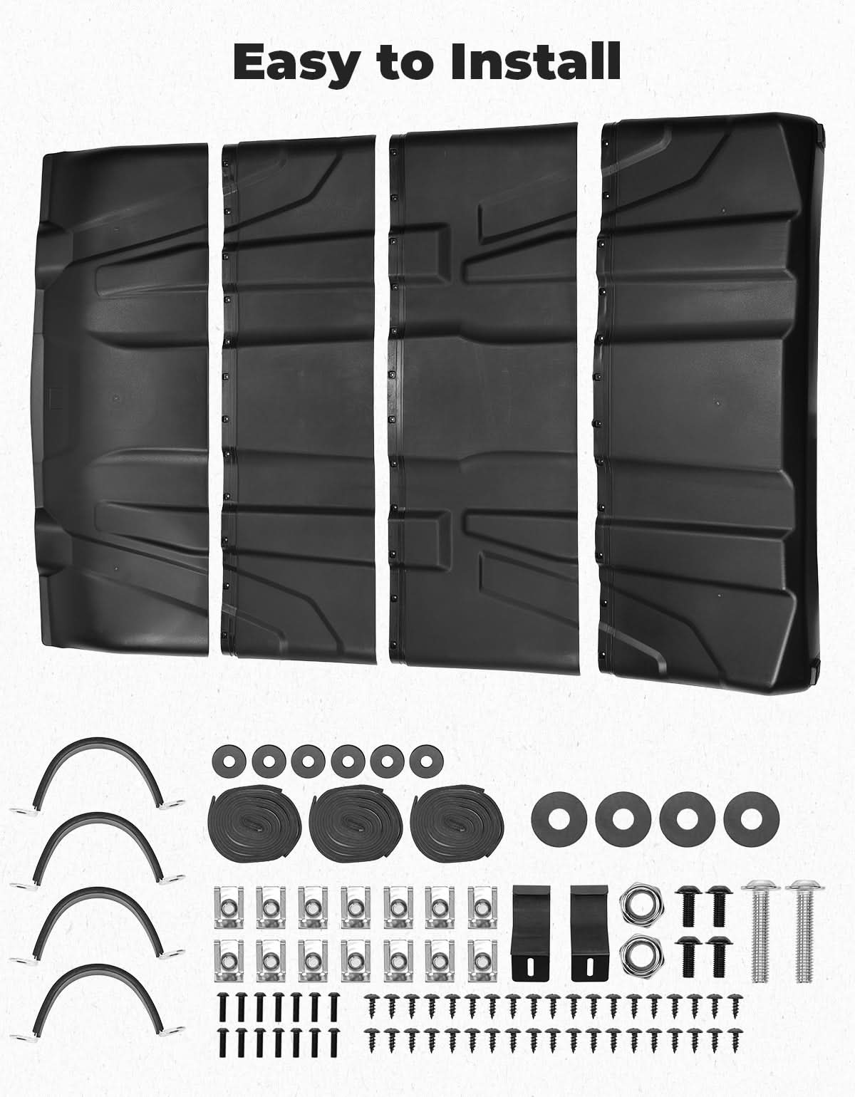 Kemimoto Defender Max tetto rigido 4 pezzi PP