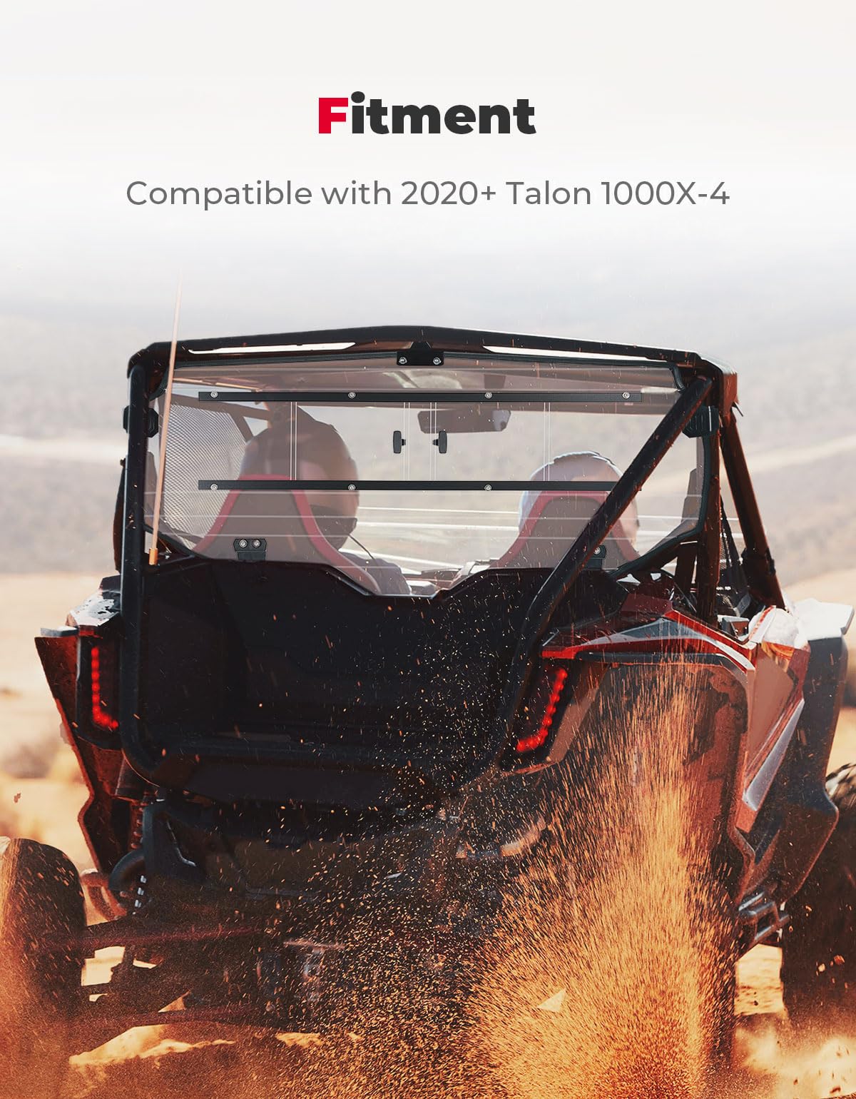 KEMIMOTO Parabrezza Posteriore Talon 1000X-4 Scorrevole