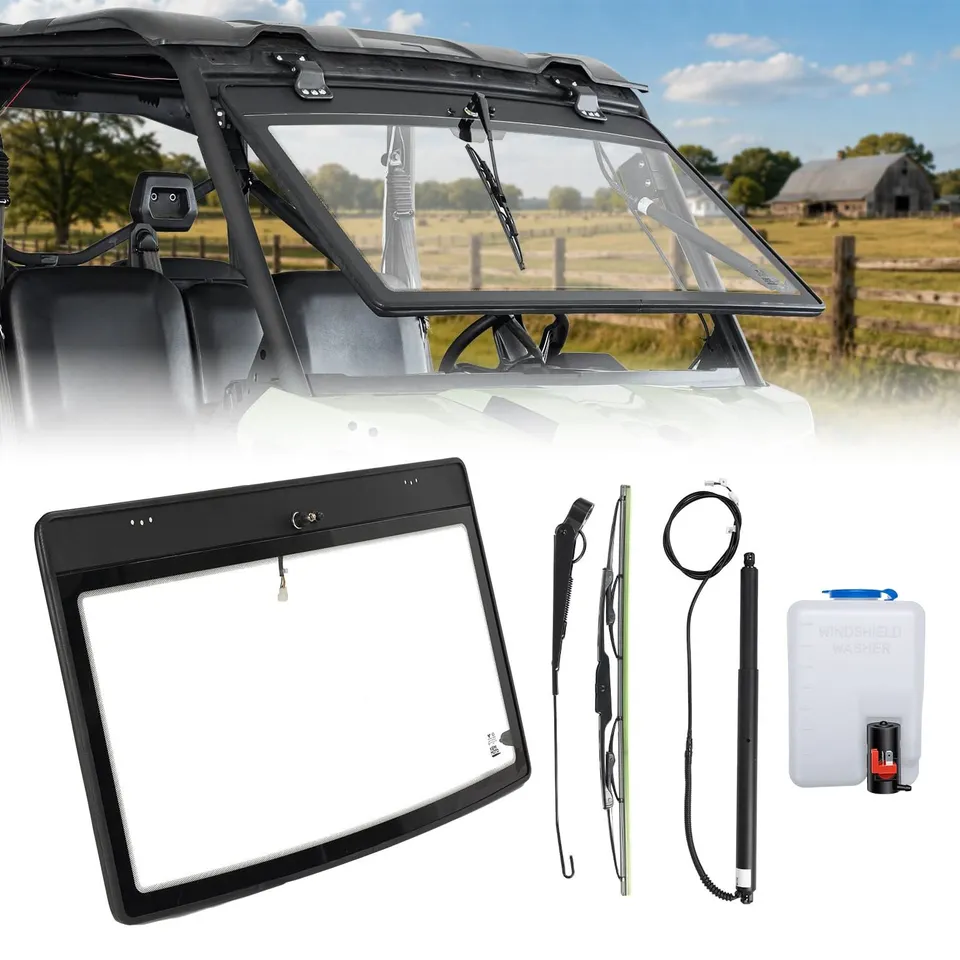 KEMIMOTO Defender parabrezza vetro elettrico flip con tergi