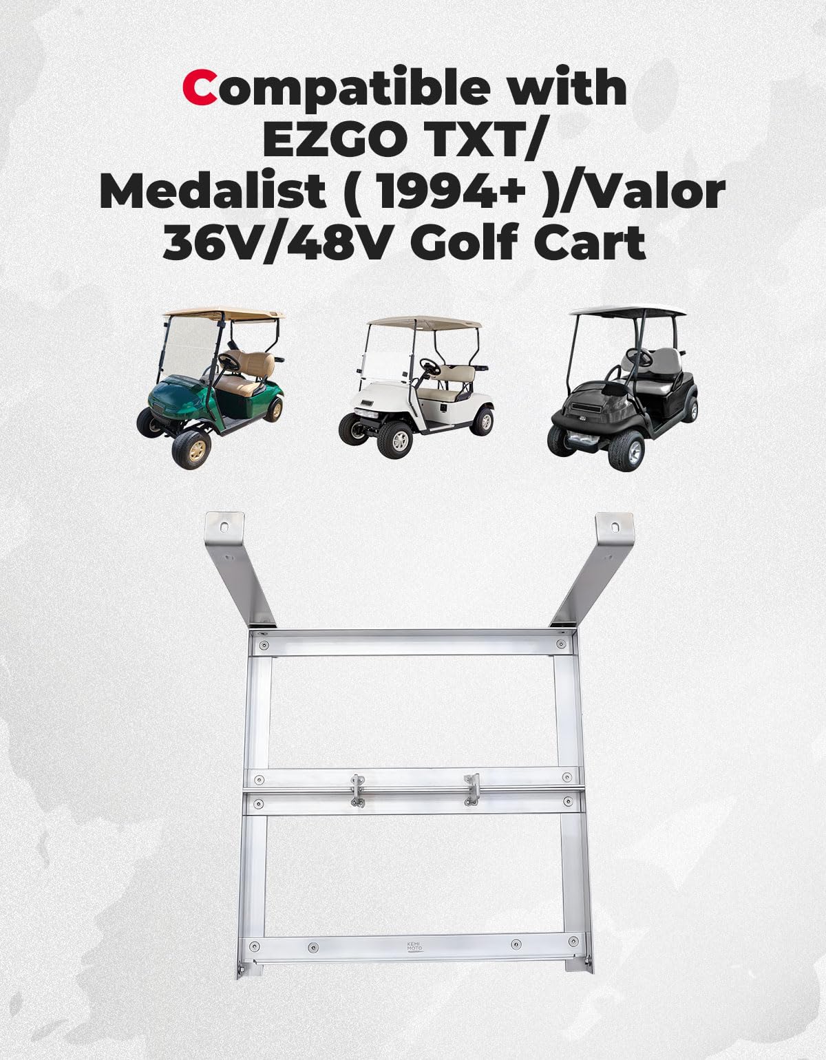KEMIMOTO Vassoio batteria alluminio golf cart EZGO TXT