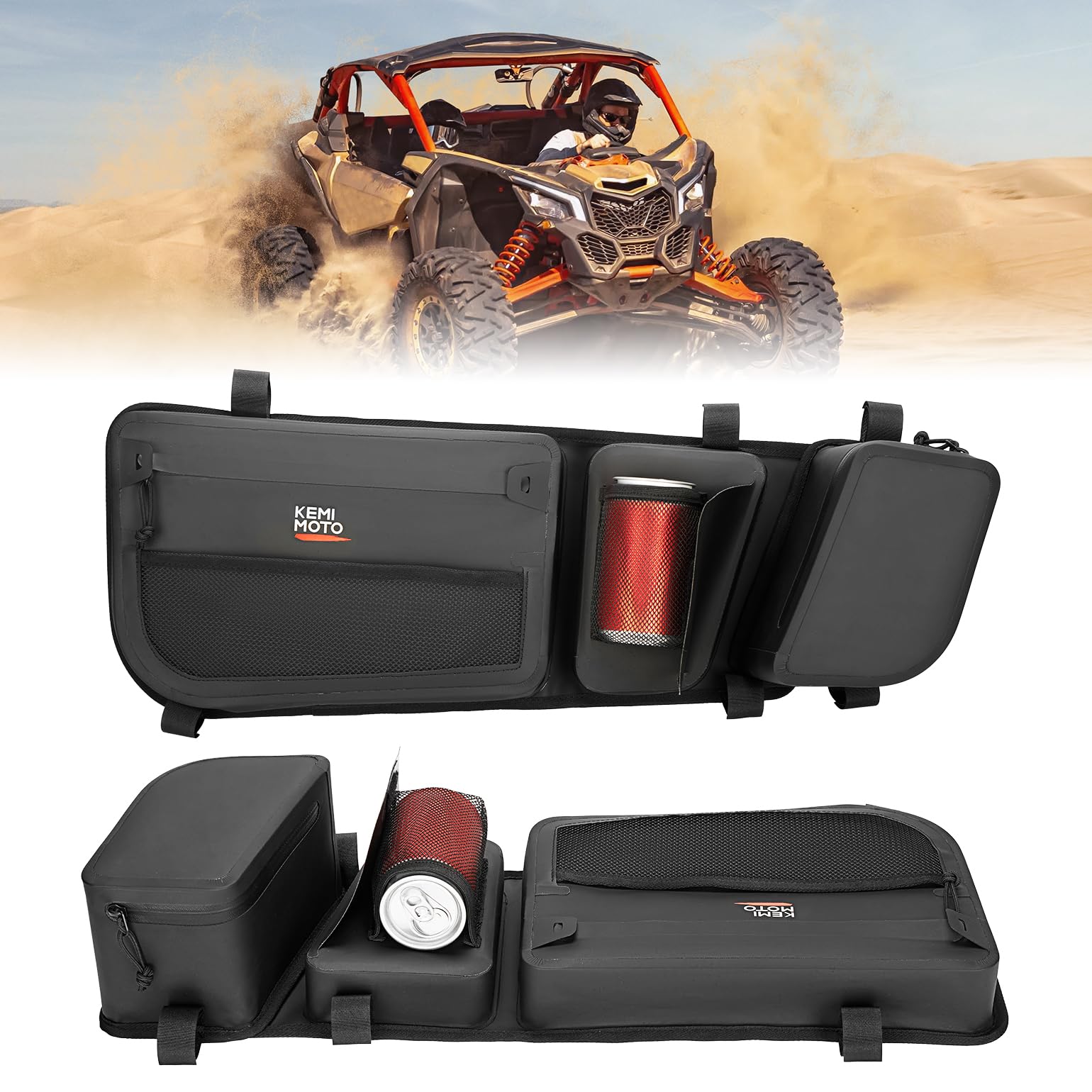 KEMIMOTO Maverick X3 Borse portiera impermeabili con portabicchiere