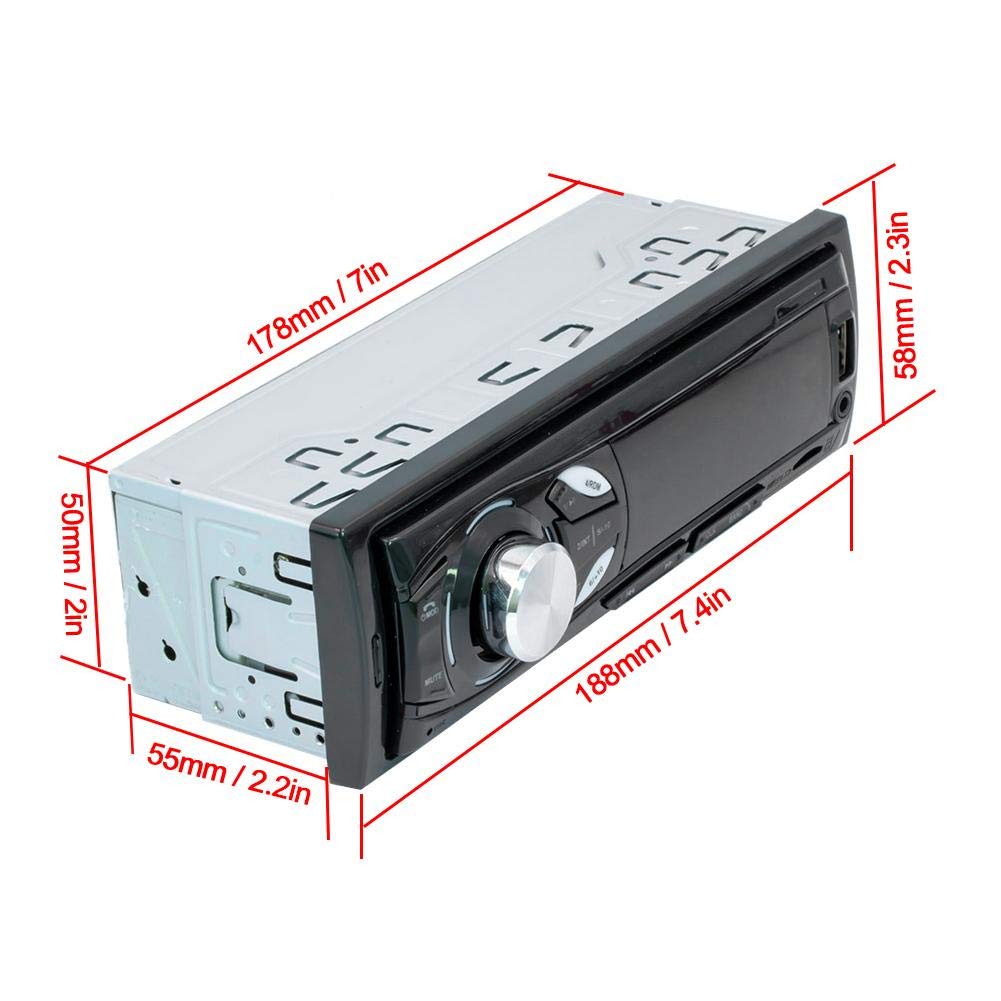 Kuuleyn sistema audio auto 12V Bluetooth MP3 USB FM