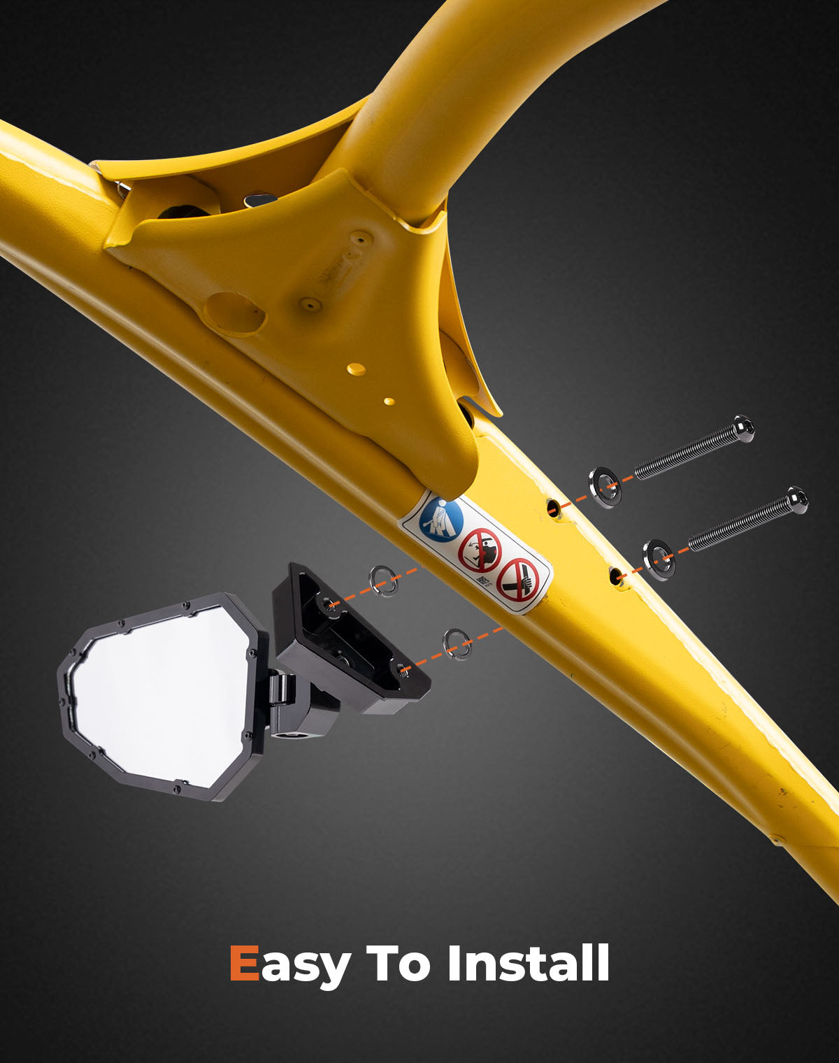KEMIMOTO Maverick R specchietti laterali alluminio coppia