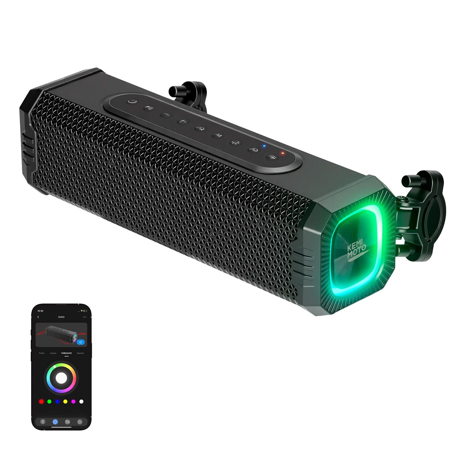 KEMIMOTO KMS5 soundbar moto RGB 100W manubrio
