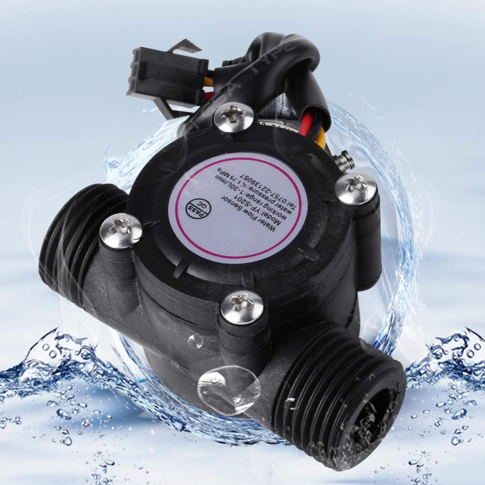 Kuuleyn DN15 G1/2 sensore flusso acqua Hall 1-30 L/min alta precisione