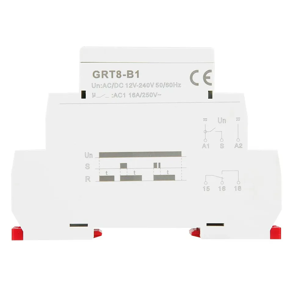 Kuuleyn GRT8-B1 Relè a Tempo Ritardato DIN 12-240V