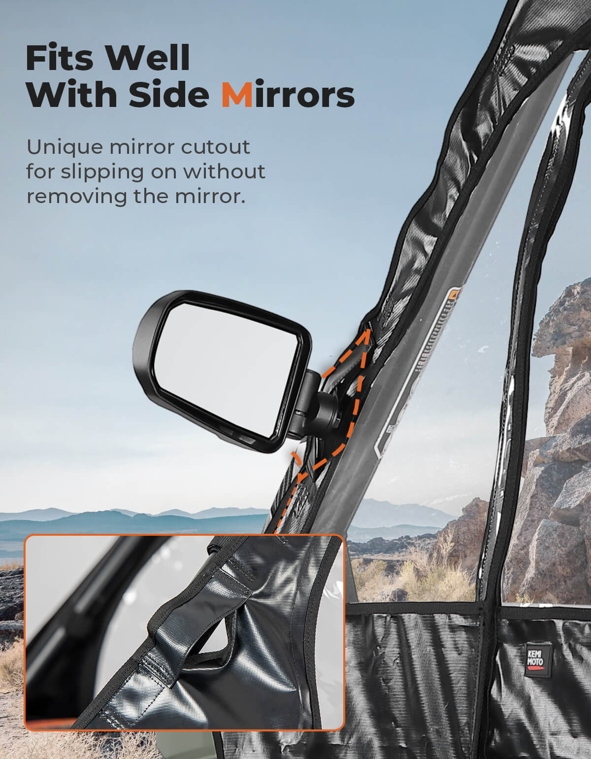 KEMIMOTO Porte cabina per Can-Am Defender Max HD impermeabili