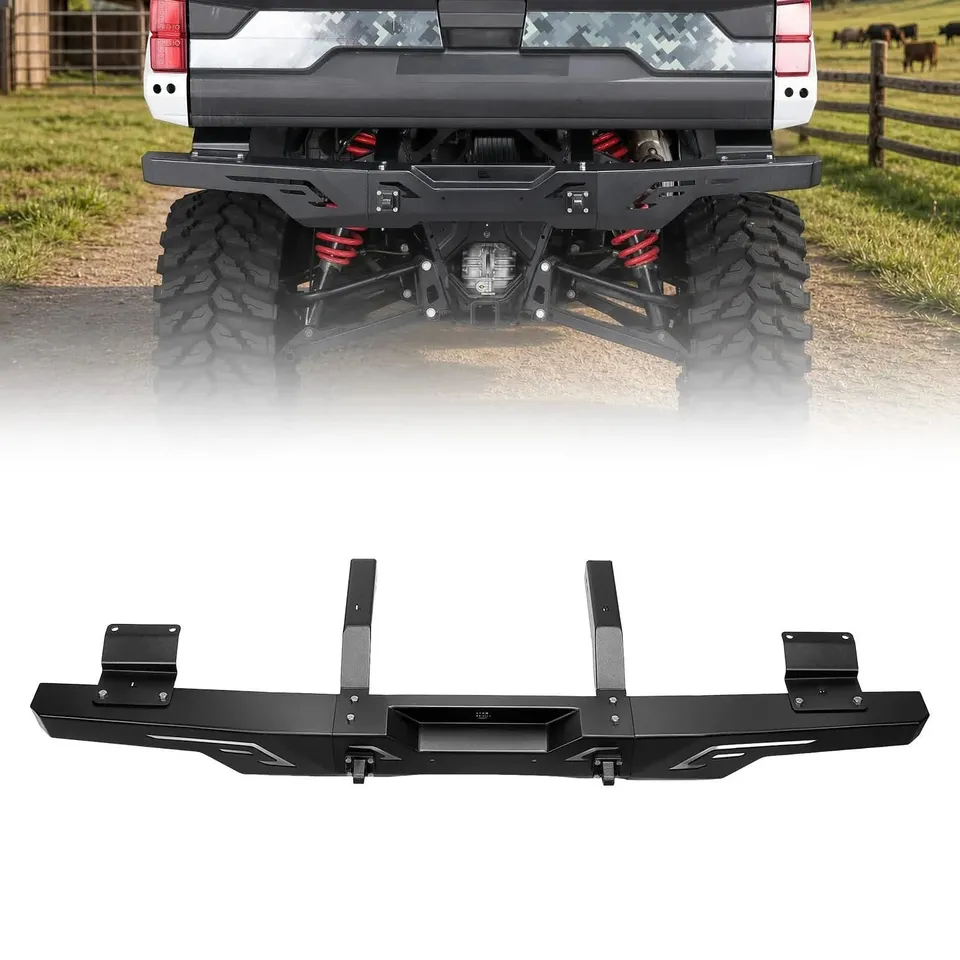 KEMIMOTO Paraurti Posteriore Polaris Ranger XP 1000 Acciaio D-Ring