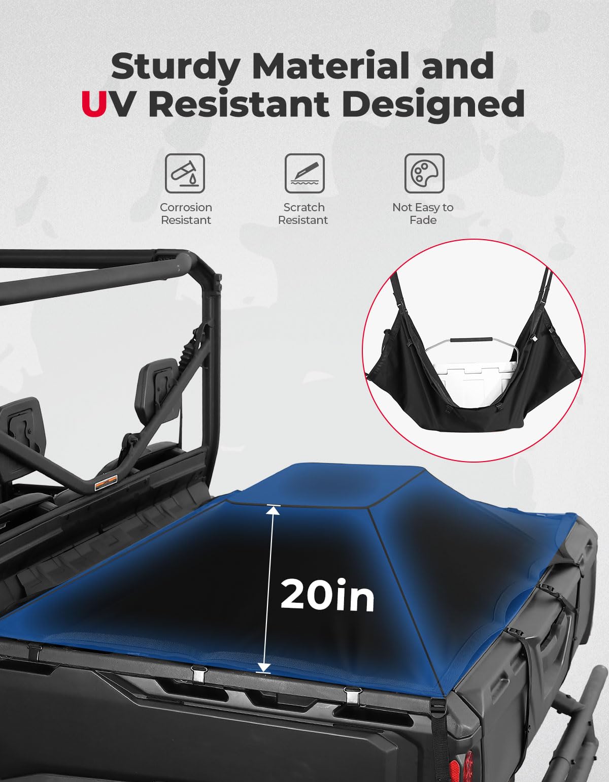 KEMIMOTO Defender rete elastica cassone copertura carico