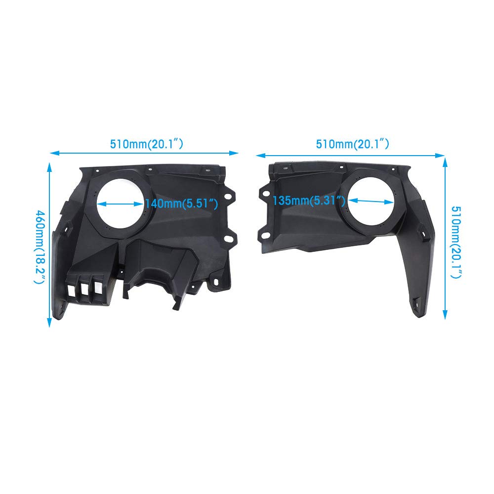 KEMIMOTO Maverick X3 supporti altoparlanti cruscotto 6,5 pollici