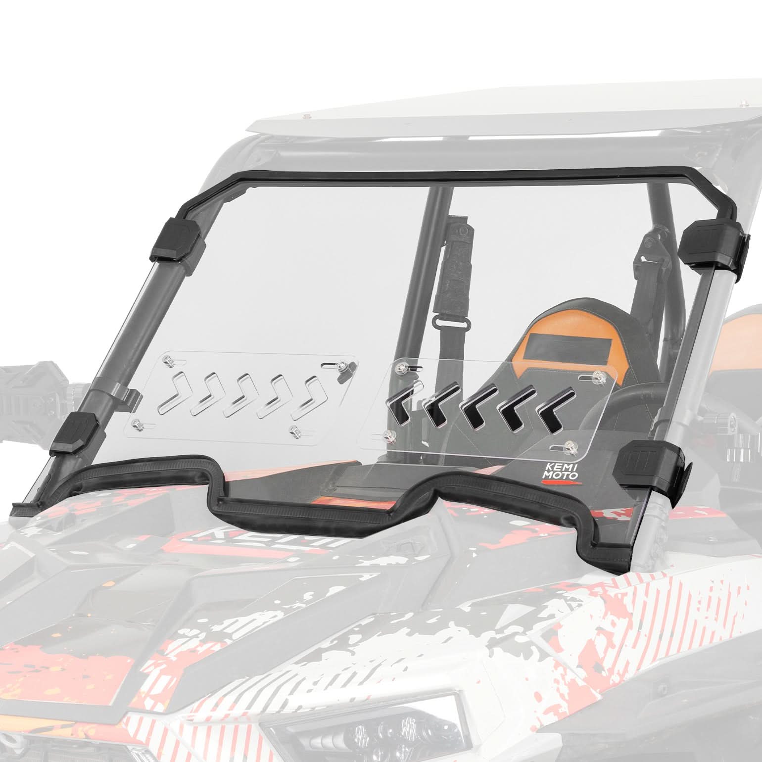 KEMIMOTO 2-IN-1 Parabrezza Anteriore Polaris RZR XP 1000