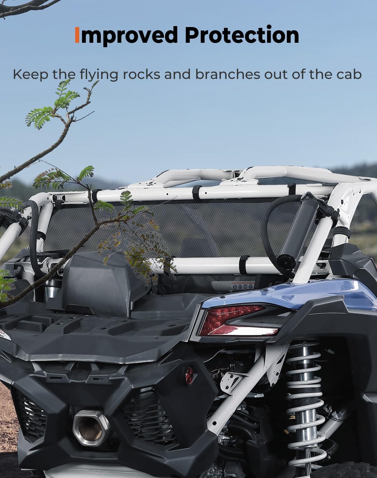 KEMIMOTO Maverick X3 Rete Posteriore in Mesh Traspirante