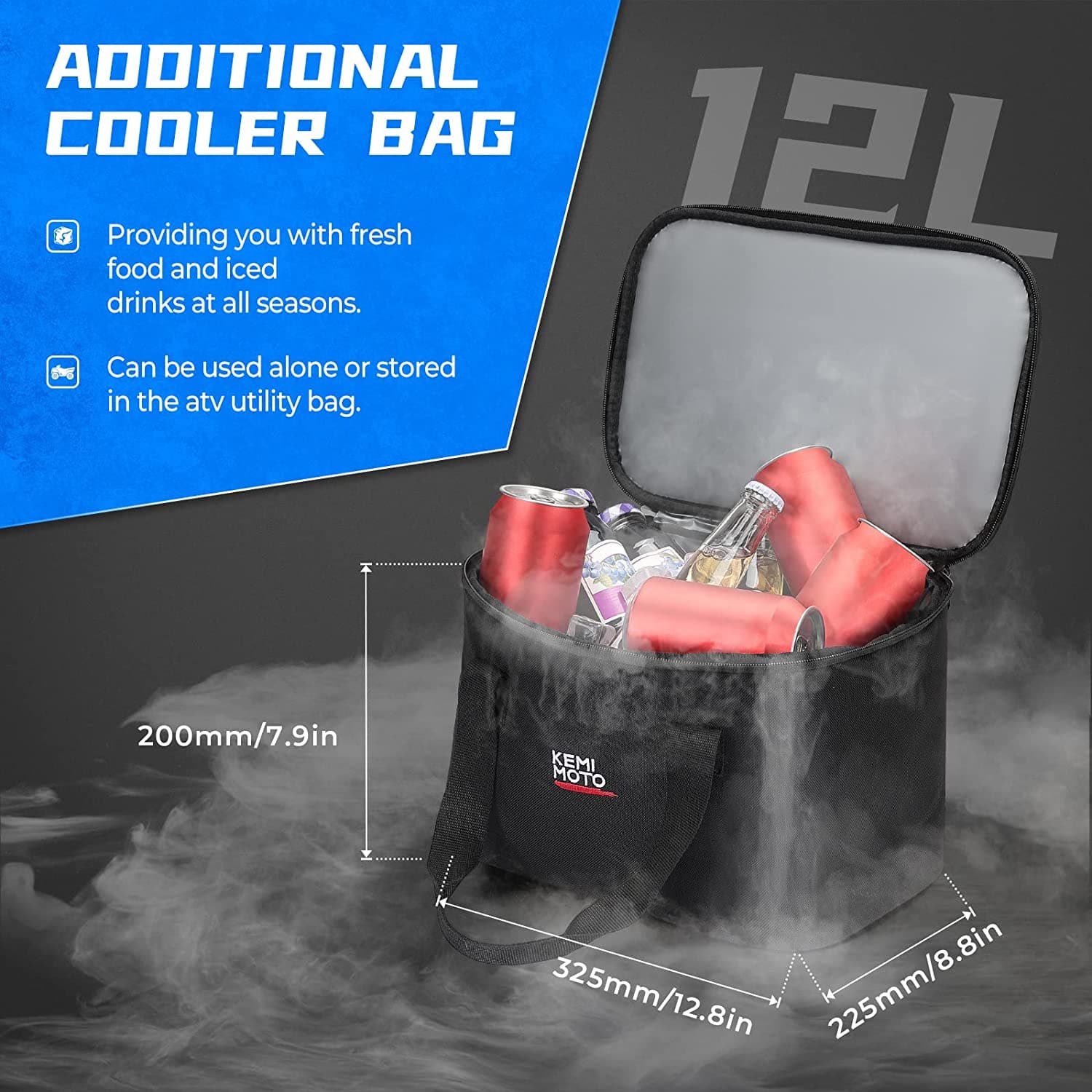 KEMIMOTO Borsa Portapacchi ATV Quad 73L Impermeabile