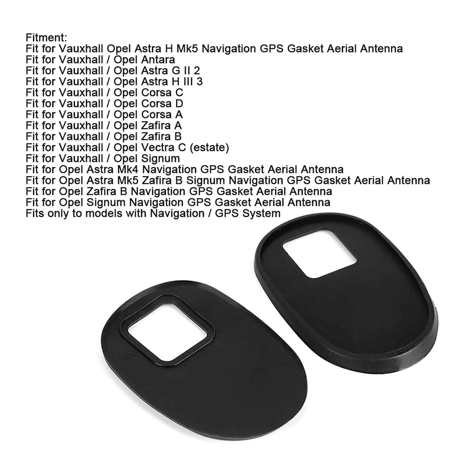 Kuuleyn Guarnizione Base Antenna Auto Gomma 2 Pezzi Astra G