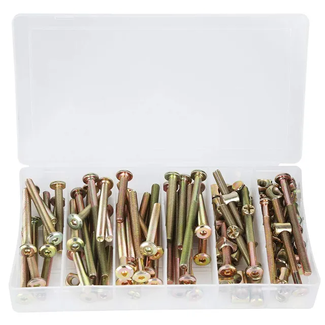 Kuuleyn M6 kit viti dadi 100 pezzi zincato