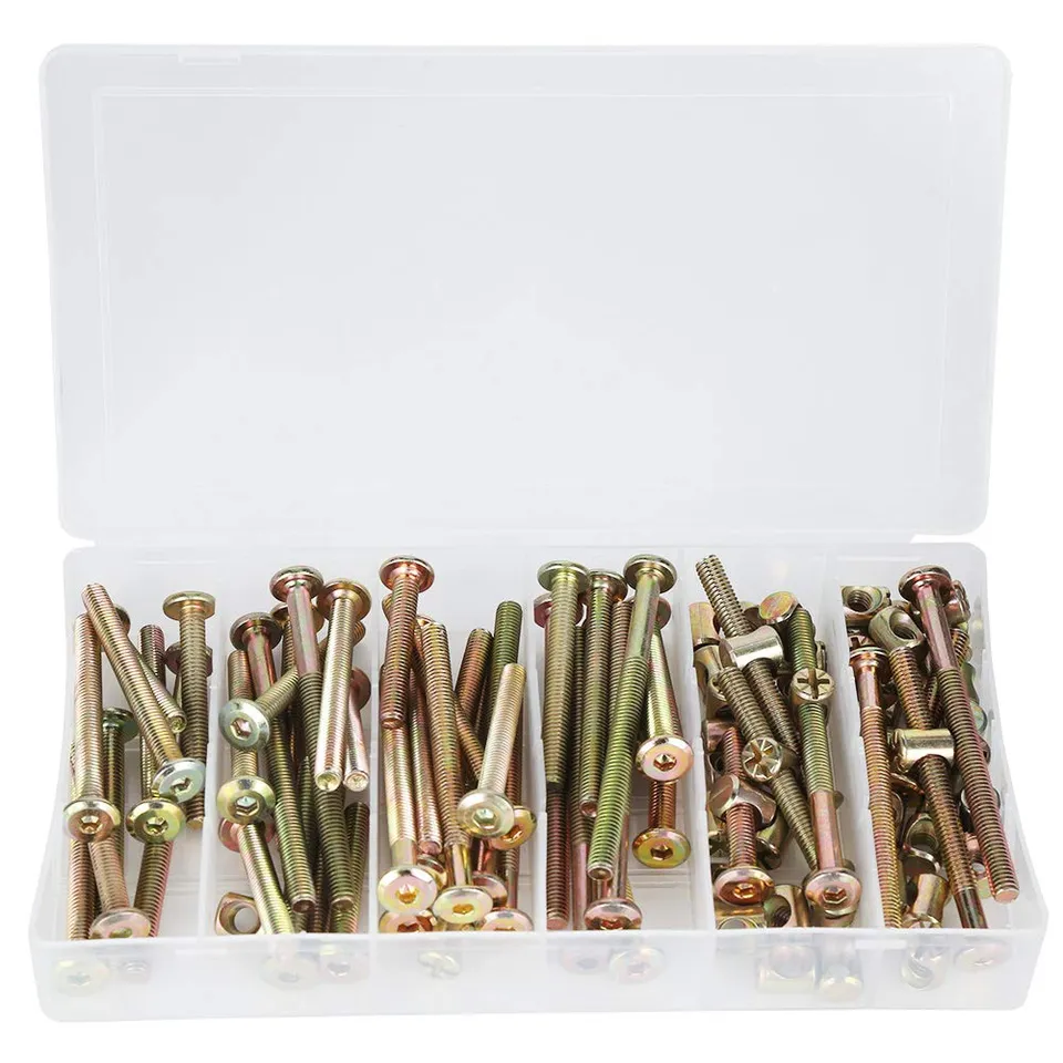 Kuuleyn M6 kit viti dadi 100 pezzi zincato