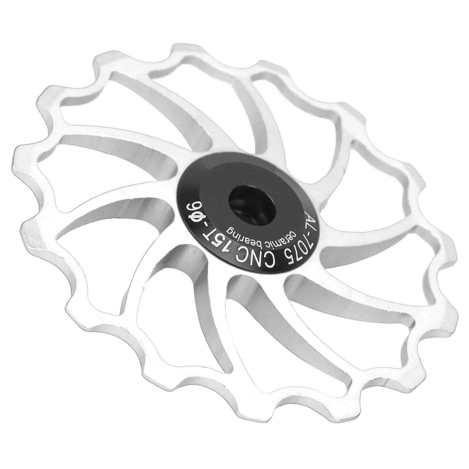 Kuuleyn Puleggia Cambio 15T Rotellina Ceramica Argento