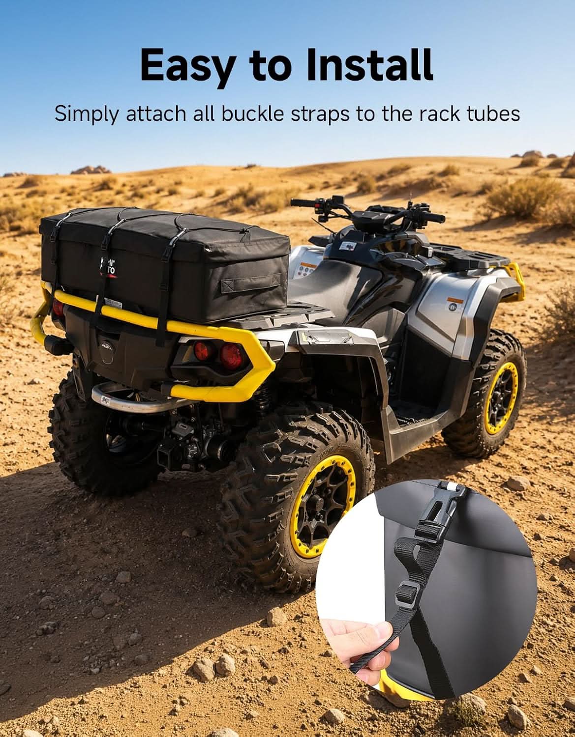KEMIMOTO ATV Borsa Posteriore 73L con Frigo 12L