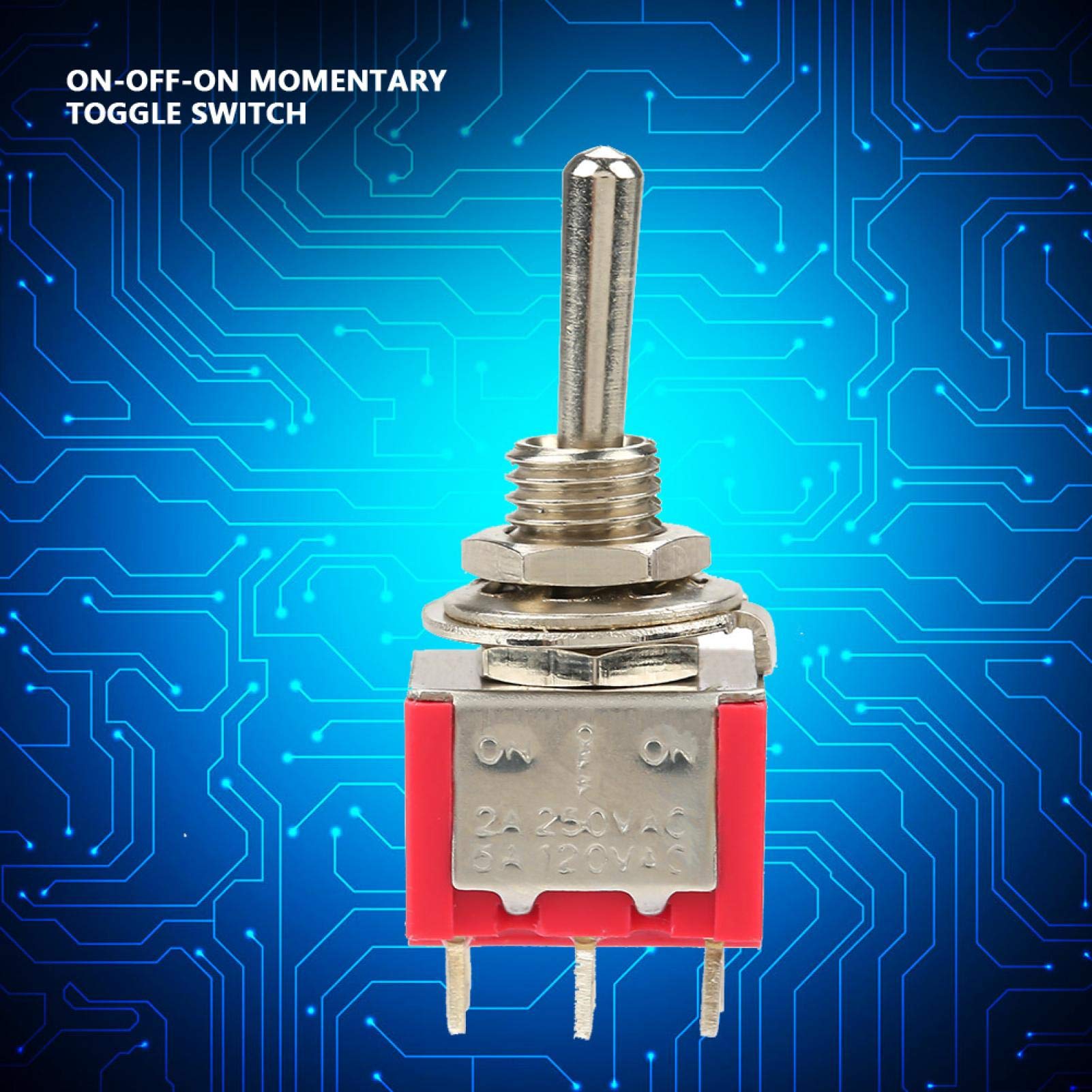 Kuuleyn Interruttore Levetta ON-OFF-ON DPDT 6 Pin 10 Pezzi