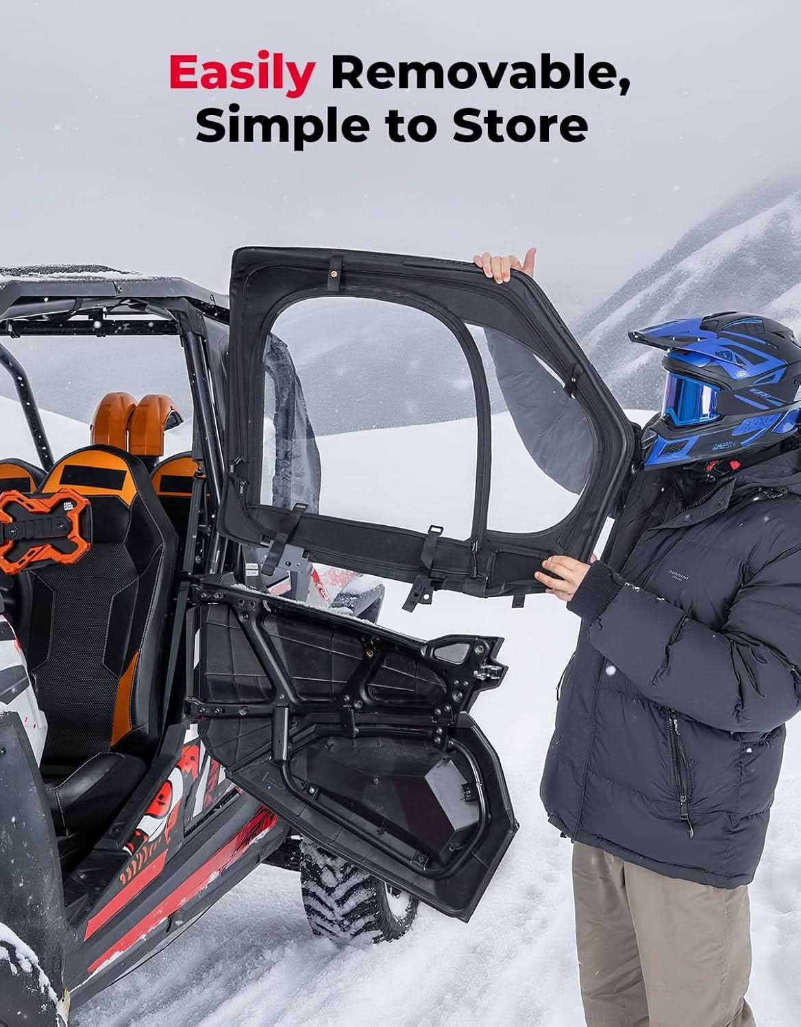 KEMIMOTO porte superiori Polaris RZR XP4 1000 acciaio
